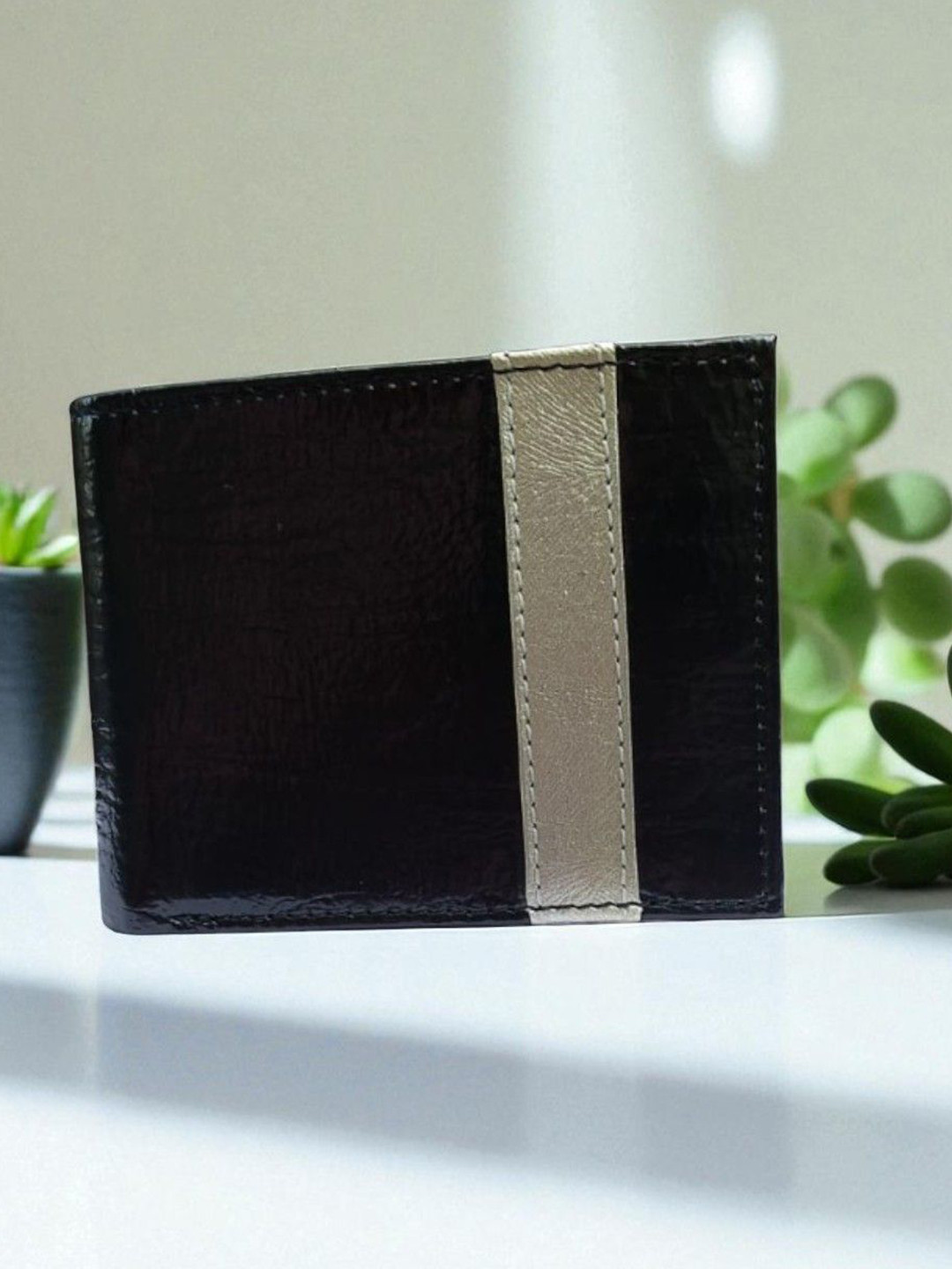 PERKED Women Notice Leather Two Fold with Button Closure Wallet