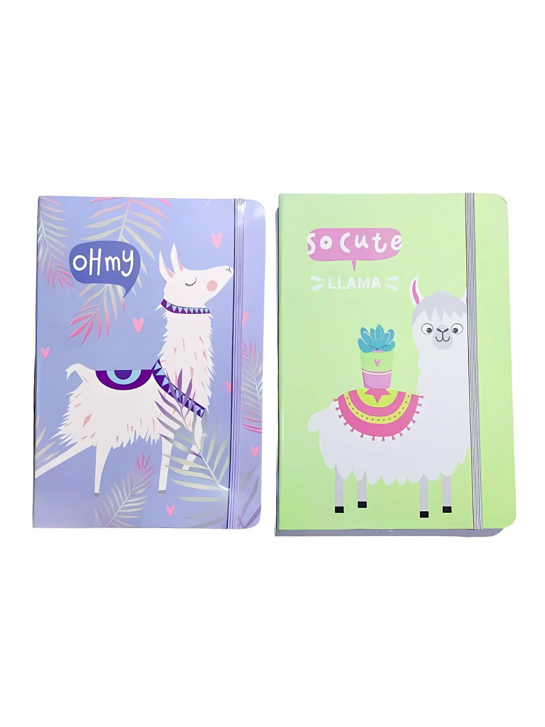 YK Kids Set Of 2 Self Design Mini Lama Diary