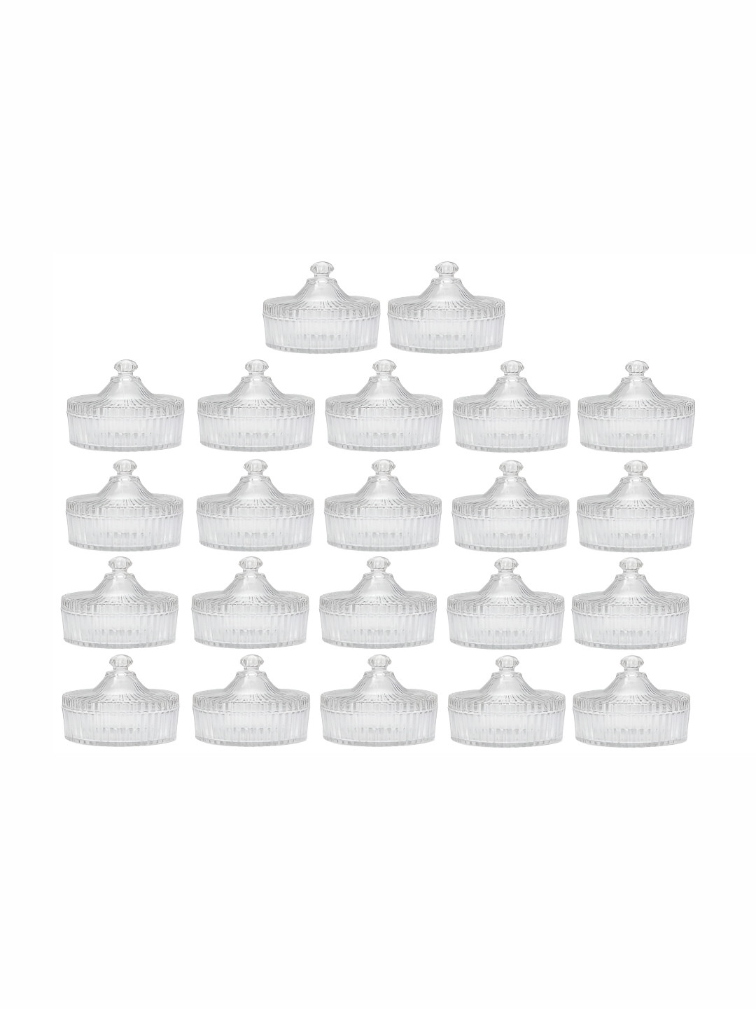 1ST TIME Set of 22 Transparent Glass Dishwasher Safe Serving Bowl