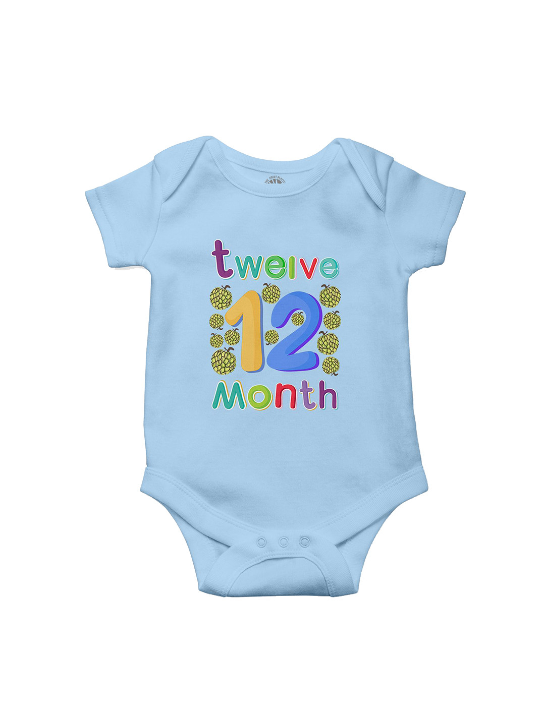 THE PRINT PLATTER Kids Twelve Month Printed Cotton Bodysuit