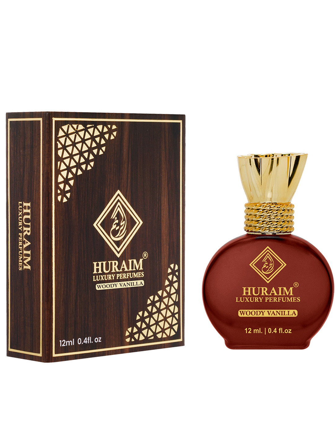 HURAIM Woody Vanilla Long Lasting Attar - 12 ml