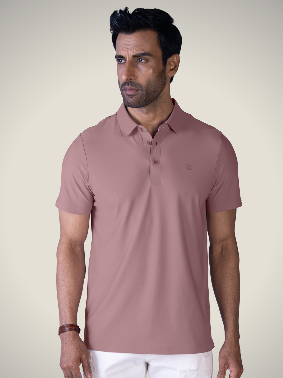 Hektor Open Button Pique Bonded Wrinkle Resistant & Moisture Wicking Polo Tshirt