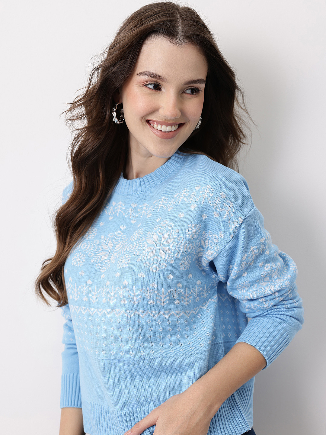 Mast & Harbour Self Design Fair Isle Pullover