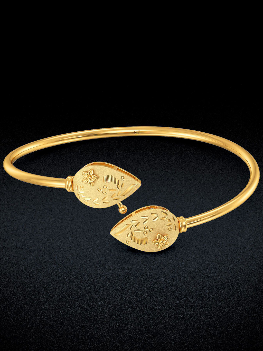 Joyalukkas 22Kt Gold Petal Bliss Gold Bangle 9.285 gms