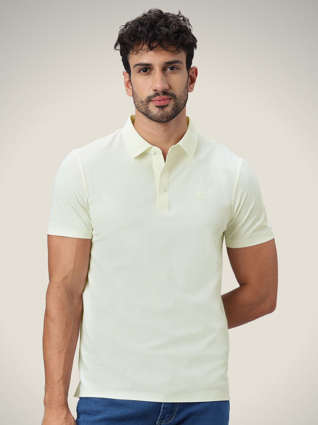 Hektor Open Button Pique Bonded Wrinkle Resistant & Moisture Wicking Polo Tshirt