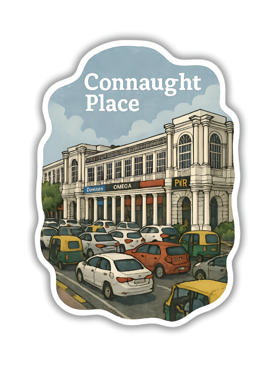 GIFTODAY Connaught Place Printed Decorative Magnets