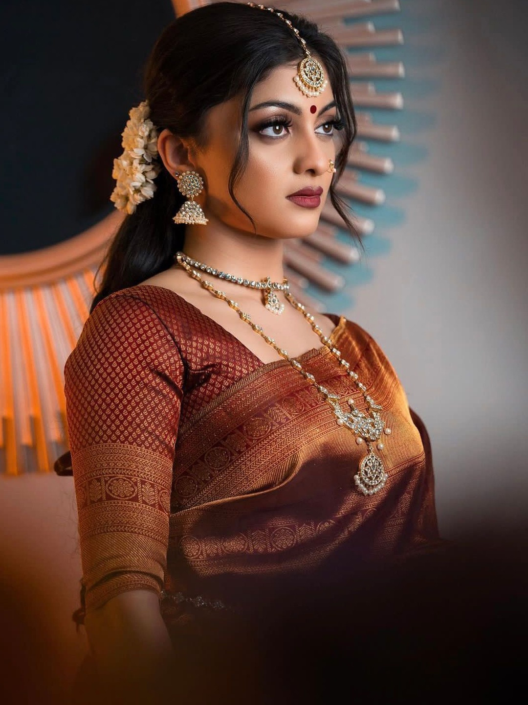 Moda Rapido Red Woven Design Zari Art Silk Heavy Work Banarasi Saree