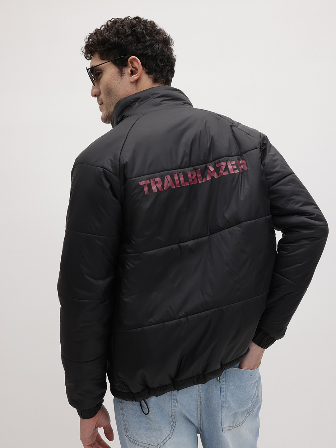 The Roadster Life Co. Typography Print Padded Jacket