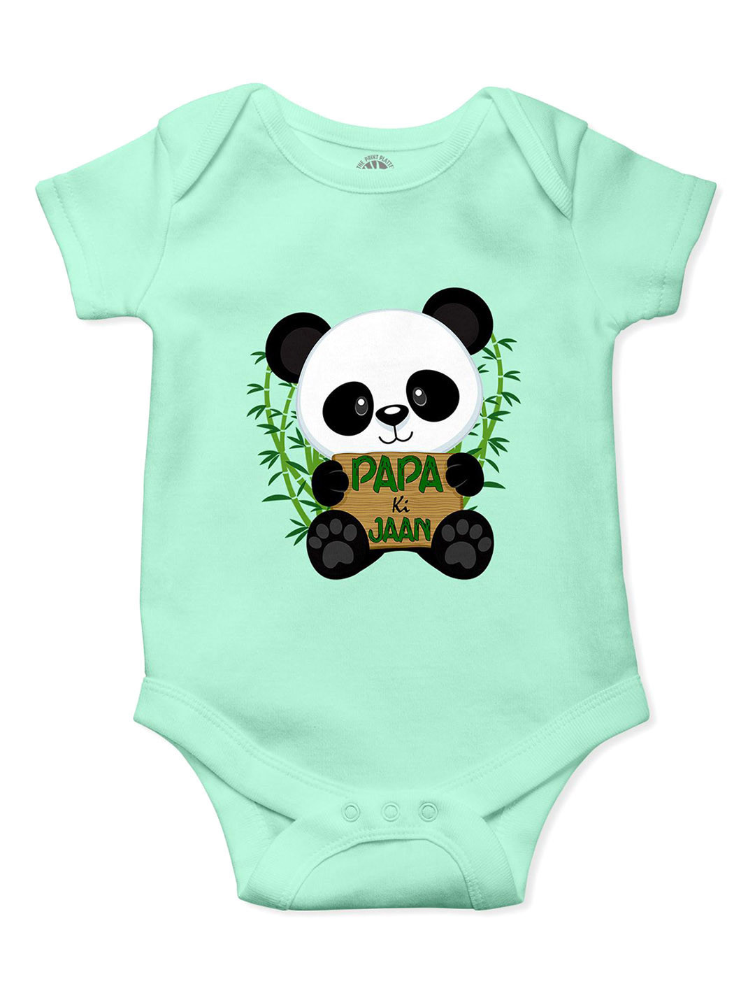 THE PRINT PLATTER Kids Papa Ki Jaan Printed Cotton Rompers