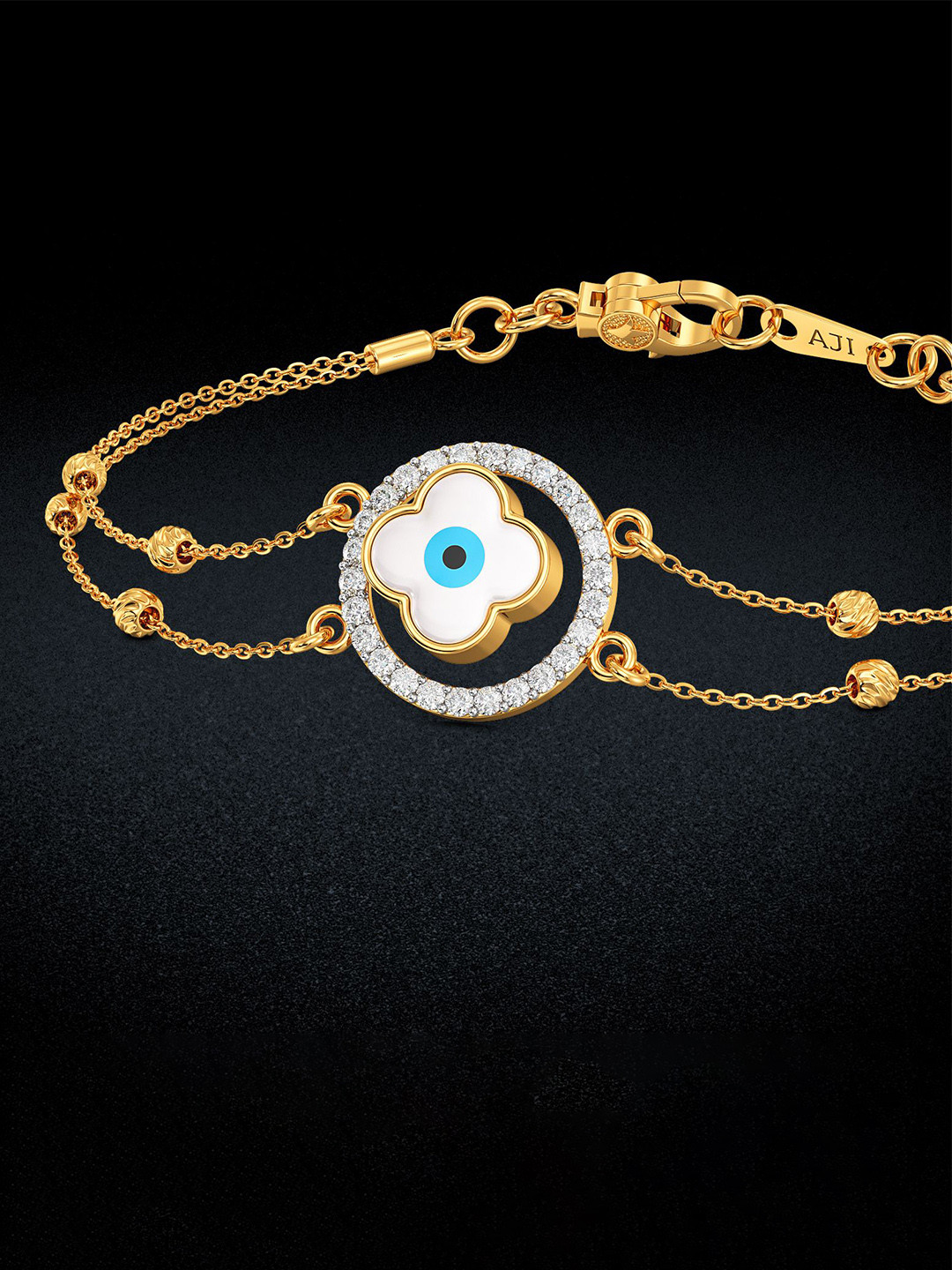 Joyalukkas Women 22Kt Evil Eye Gold Bracelet