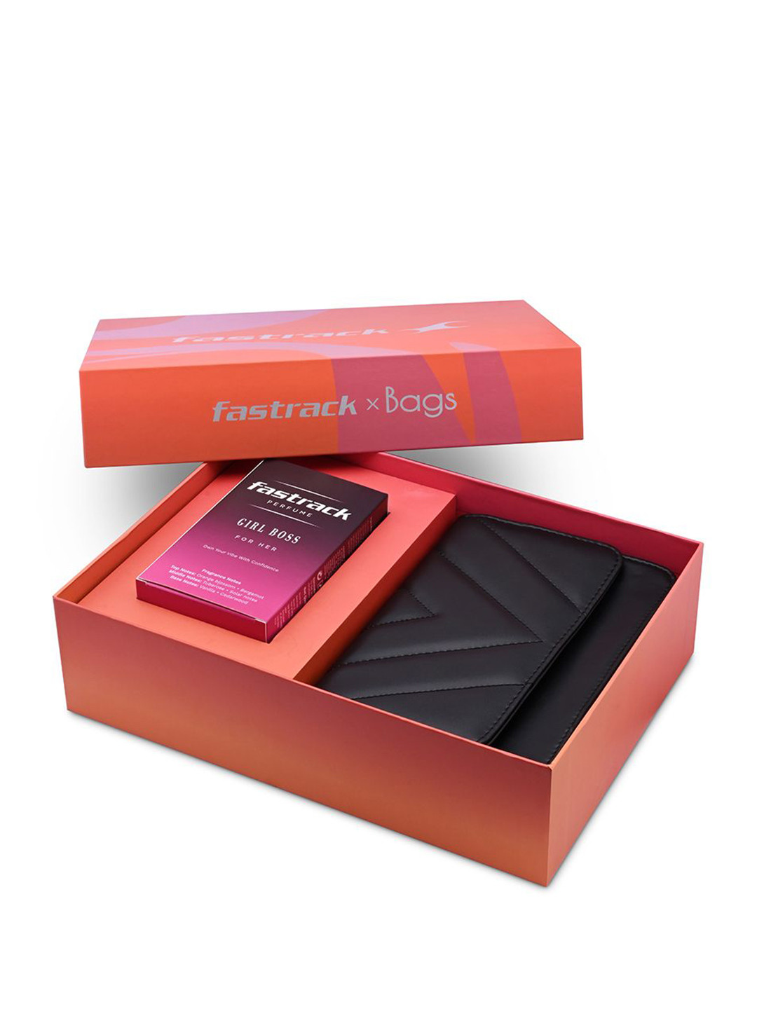 Fastrack Curated Sling Bag And Pefume Combo For Gifting