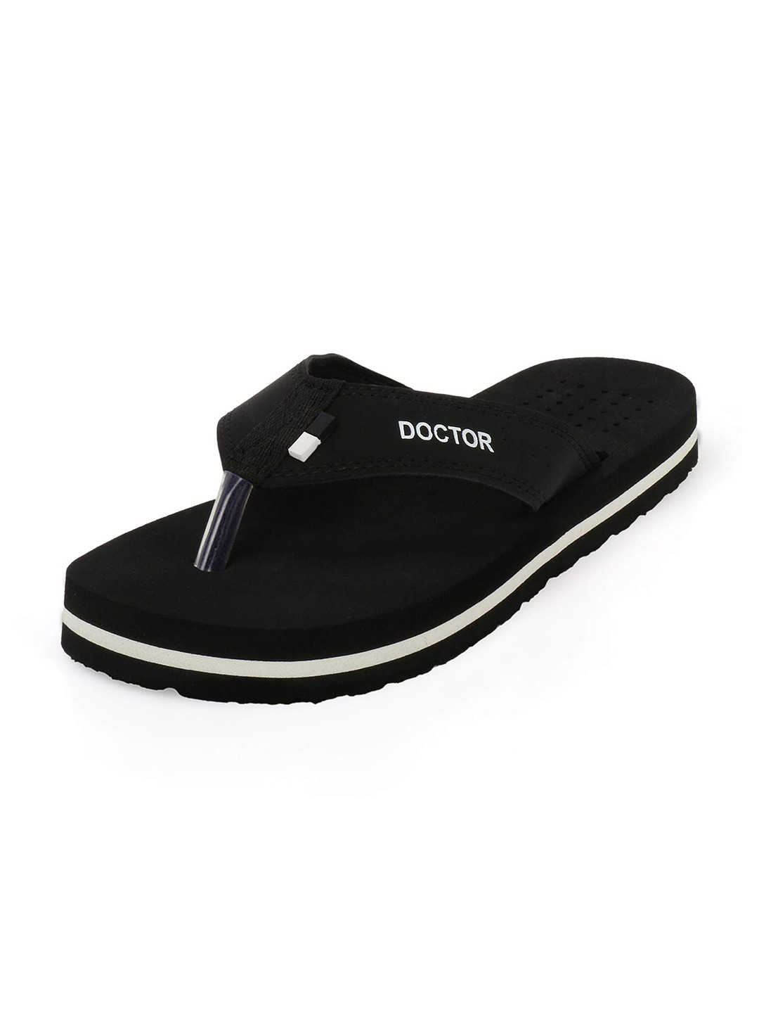 ORTHO JOY Men Solid Rubber Thong Flip-Flops