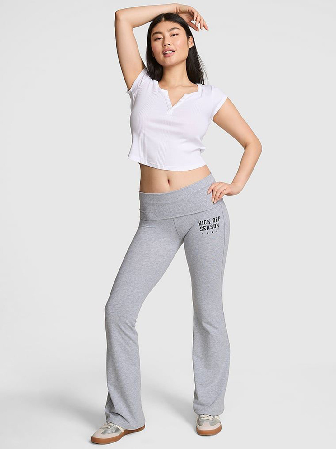 Victoria's Secret Women Printed Churidar Length Flared Leggings