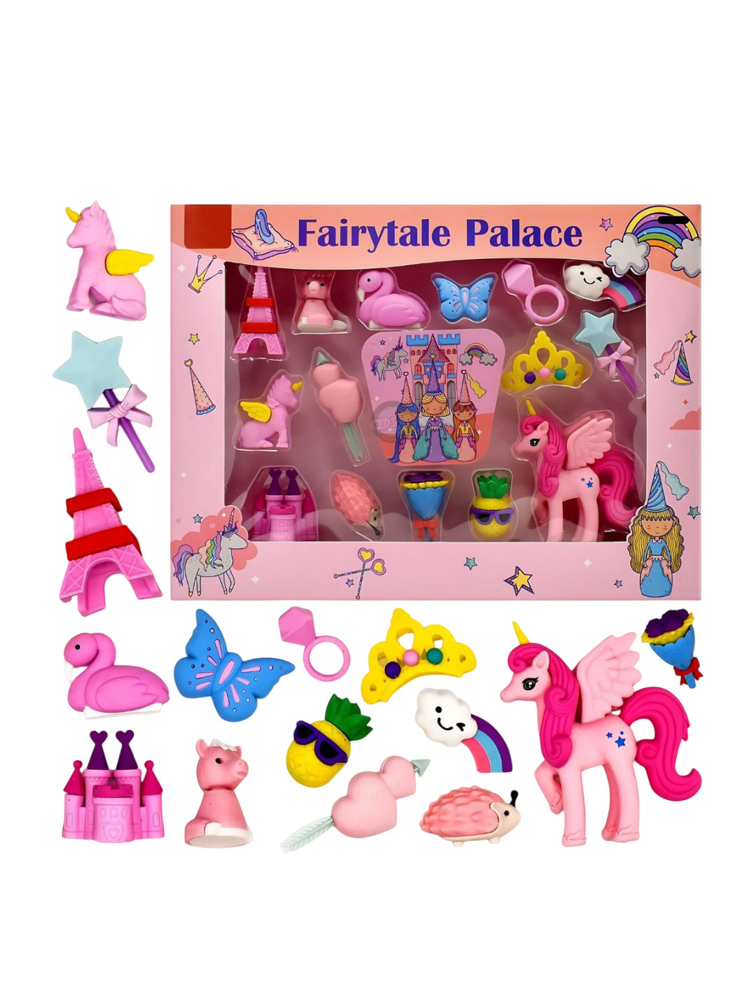 YK 3D Cartoon Erasers Self Design Craft Accessories Stationery