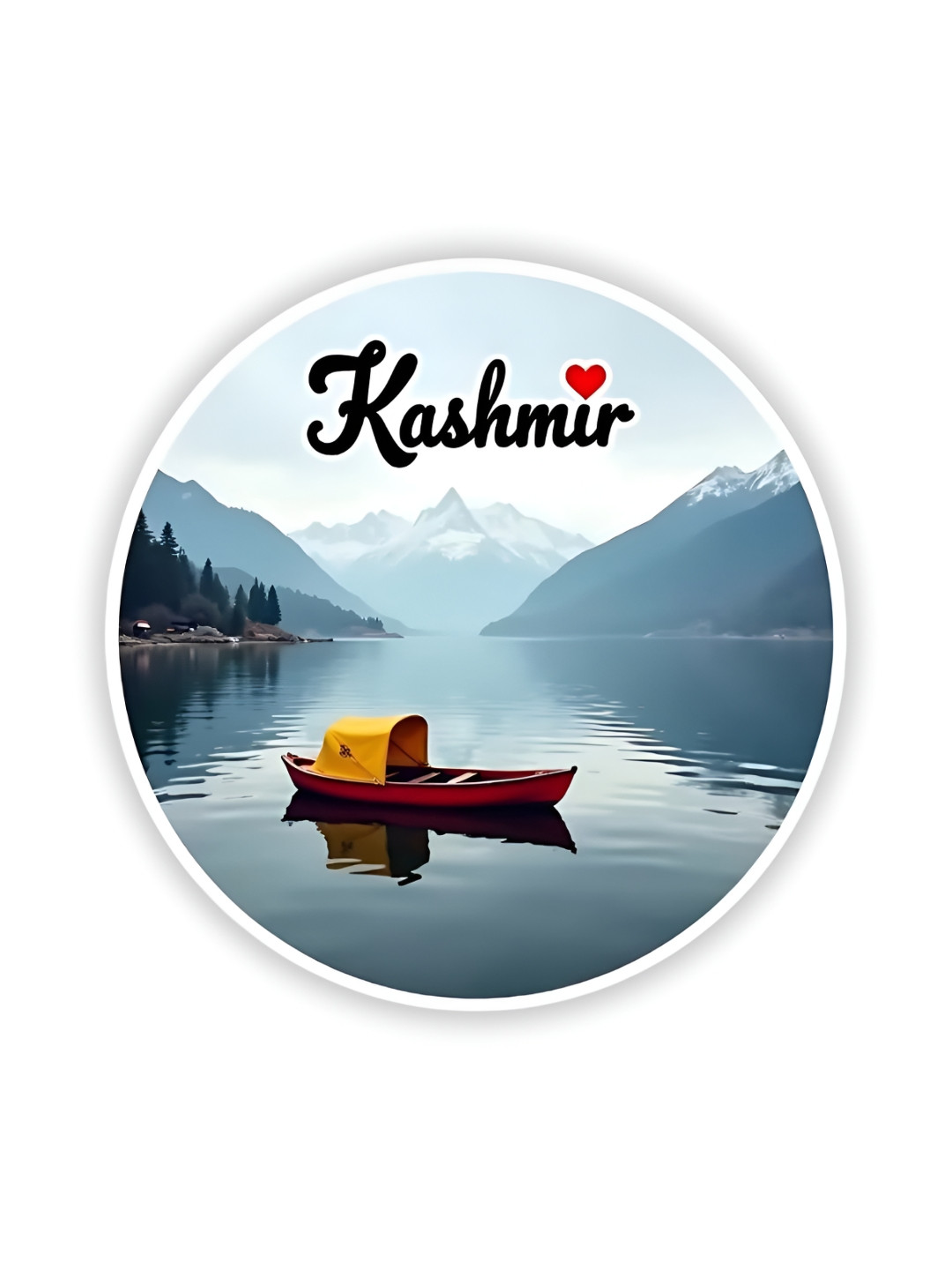 GIFTODAY Blue Kashmir Printed Fridge Magnet