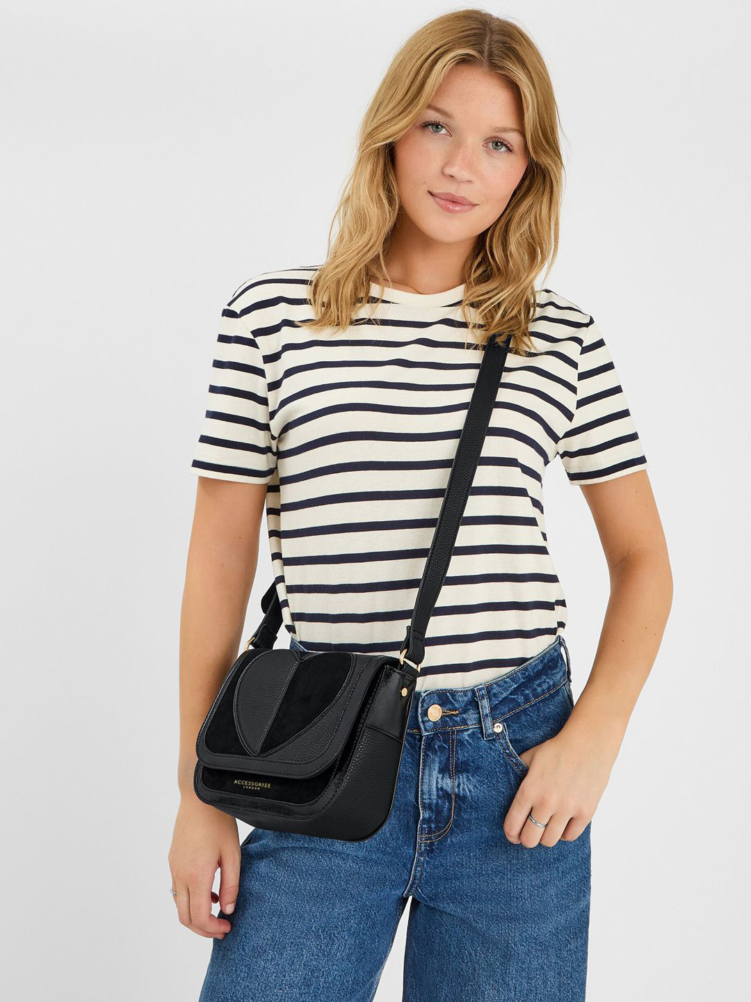 Accessorize London Non-Detachable Strap Crossbody Sling Bag