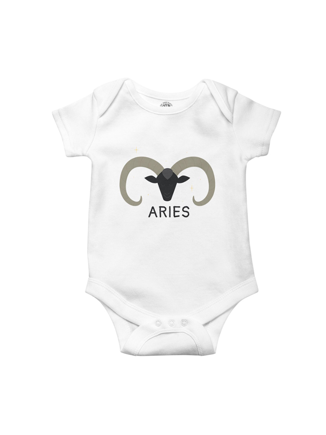 THE PRINT PLATTER Kids Aries Printed Cotton Envelope Neck Ultra Bio Wash Bodysuit