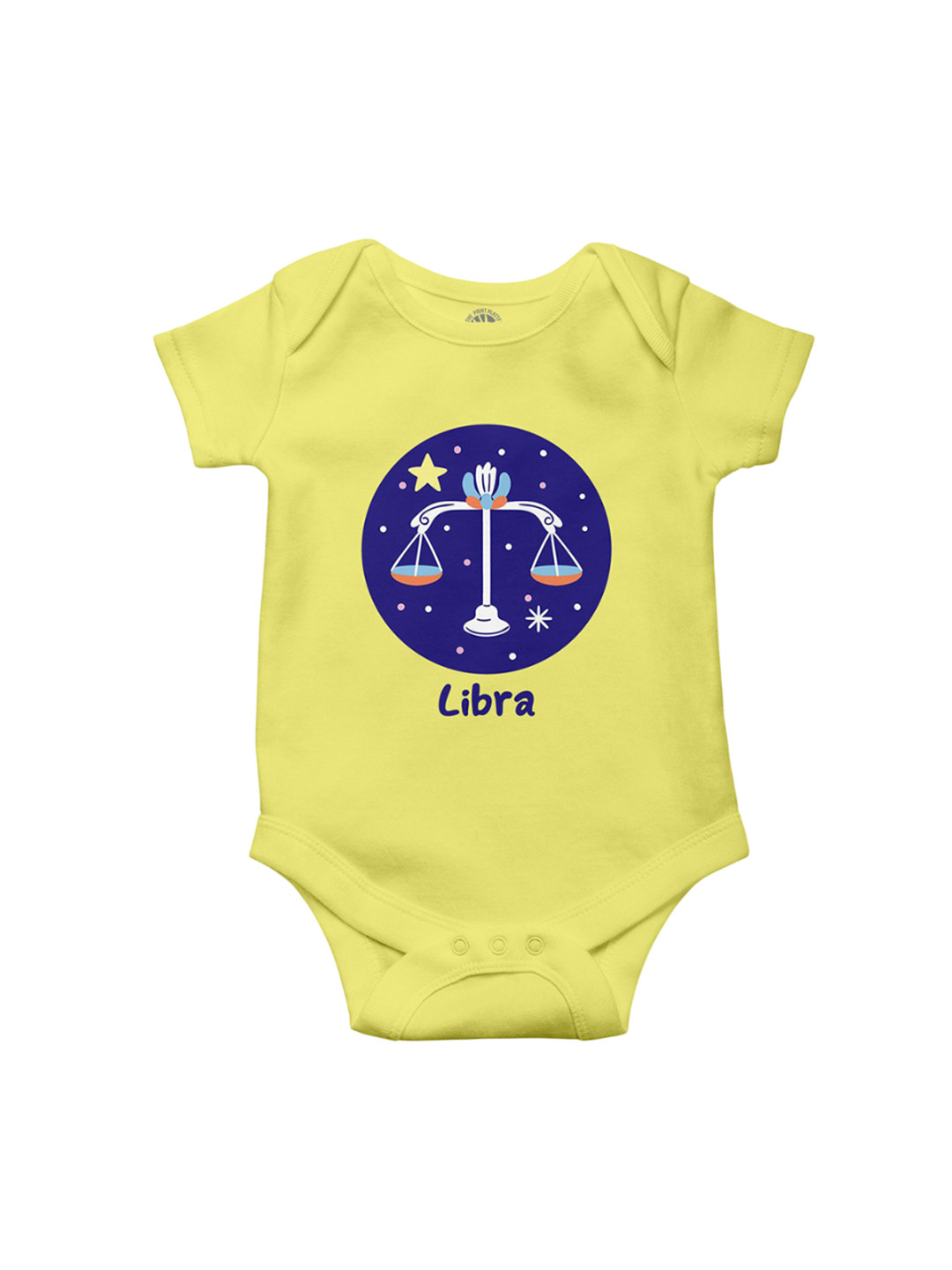 THE PRINT PLATTER Kids Libra Printed Cotton Envelope Neck Bodysuit