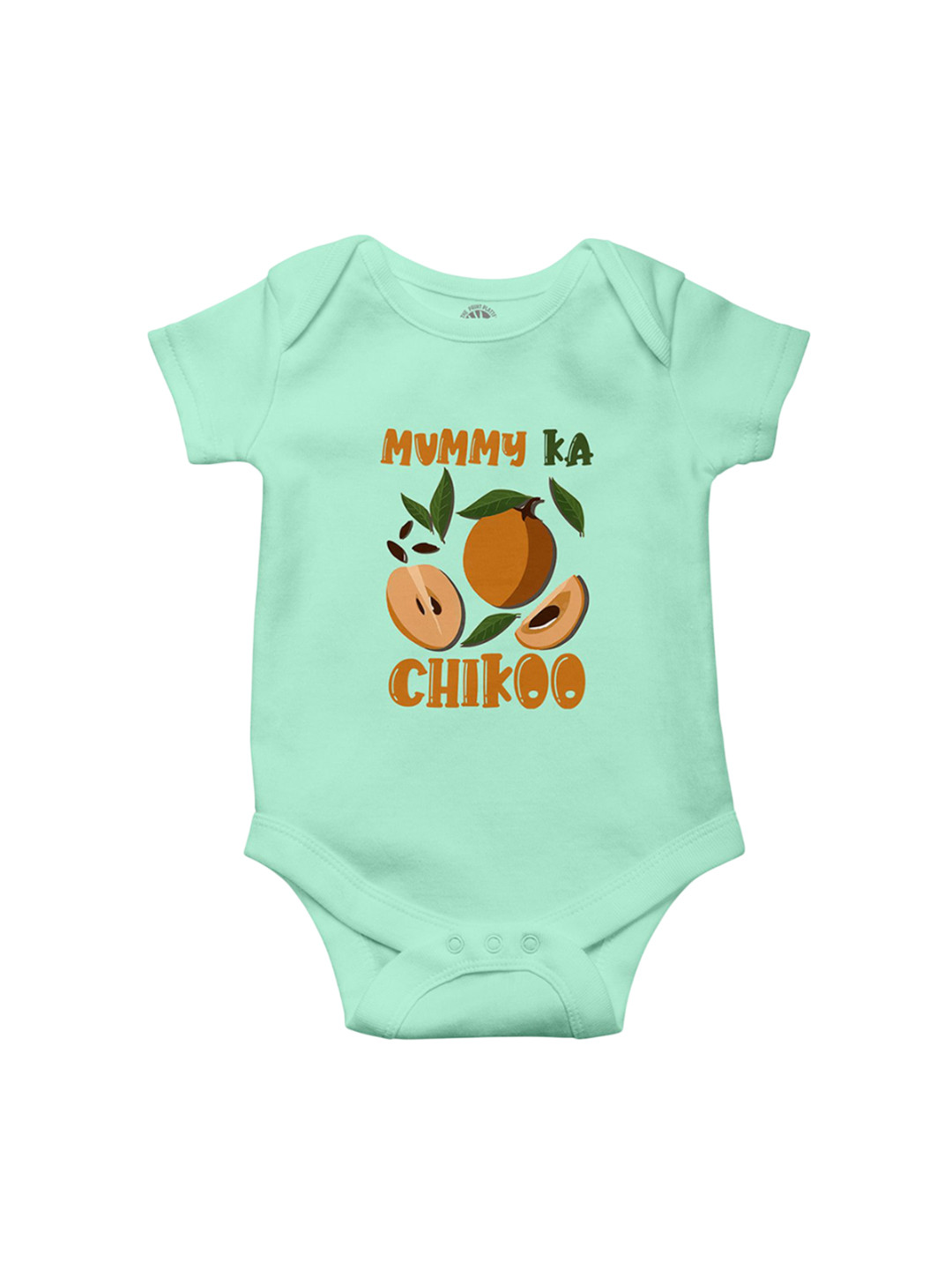 THE PRINT PLATTER Infants Printed Round Neck Short Sleeves Cotton Bodysuits