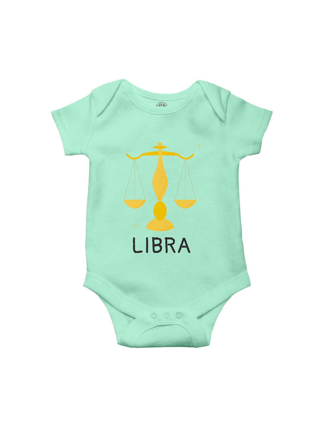 THE PRINT PLATTER Infants Kids Libra Printed Cotton Envelope Neck Ultra Bio Wash Bodysuit