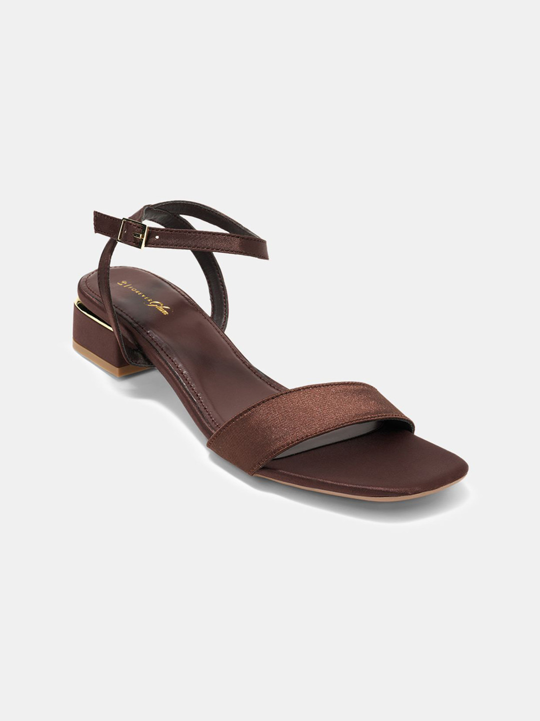 Forever Glam by Pantaloons Open Toe Ankle Loop Block Heel Sandals