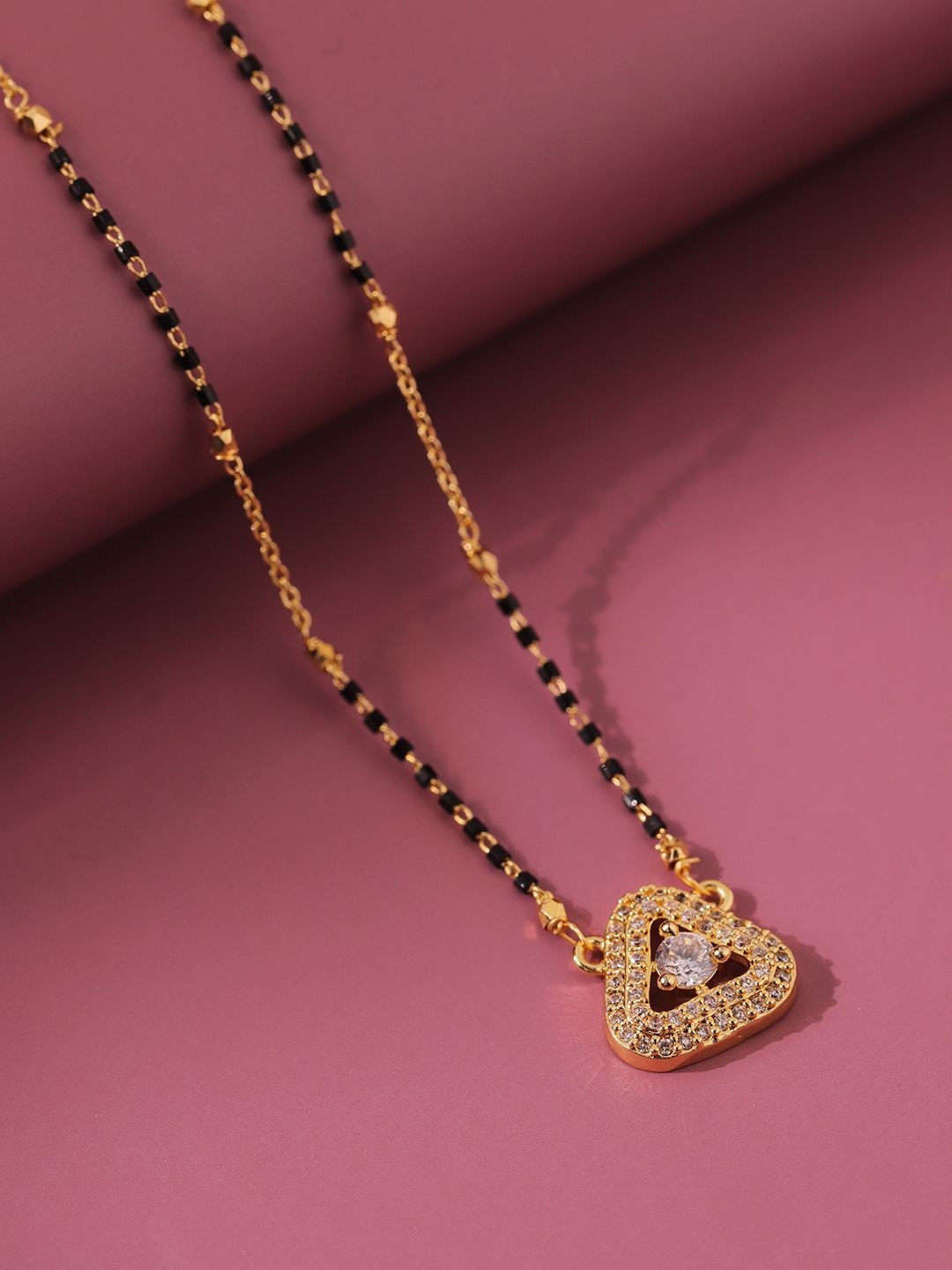 Gold Essentials Aurelia American Diamond Mangalsutra