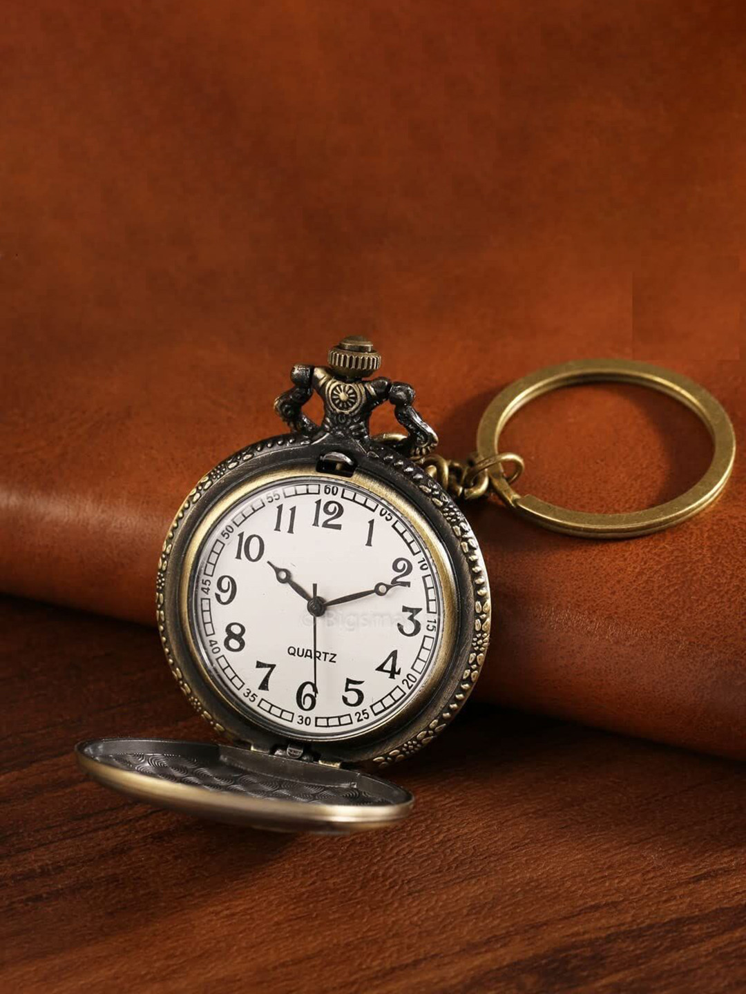 AUGEN Naruto 6 Design Retro Vintage Pocket Watch Key Chain