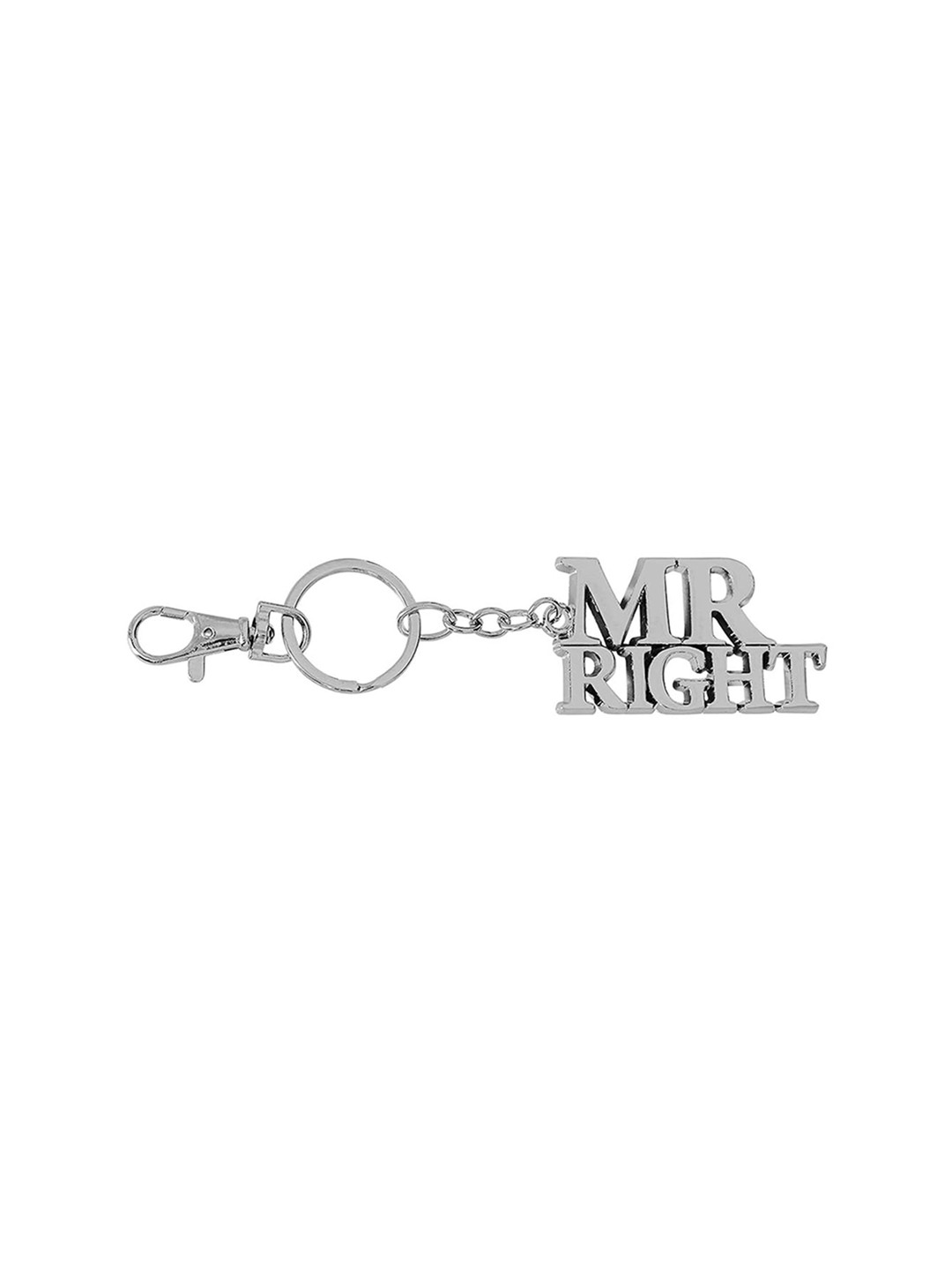 AUGEN Stainless Steel Mr Right Textured Key chain