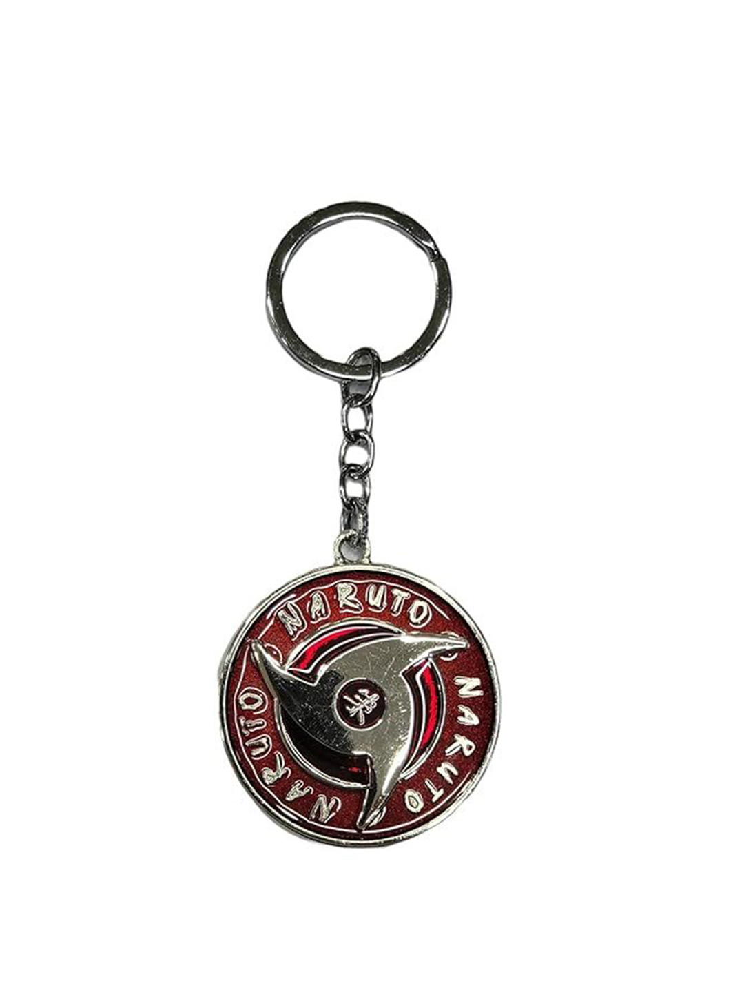 AUGEN Stainless Steel Naruto10 Textured Key Chain