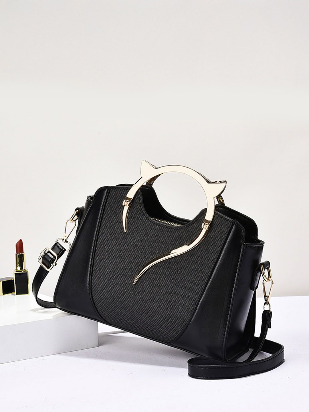 StyleCast Textured Mini Structured Handheld Bag