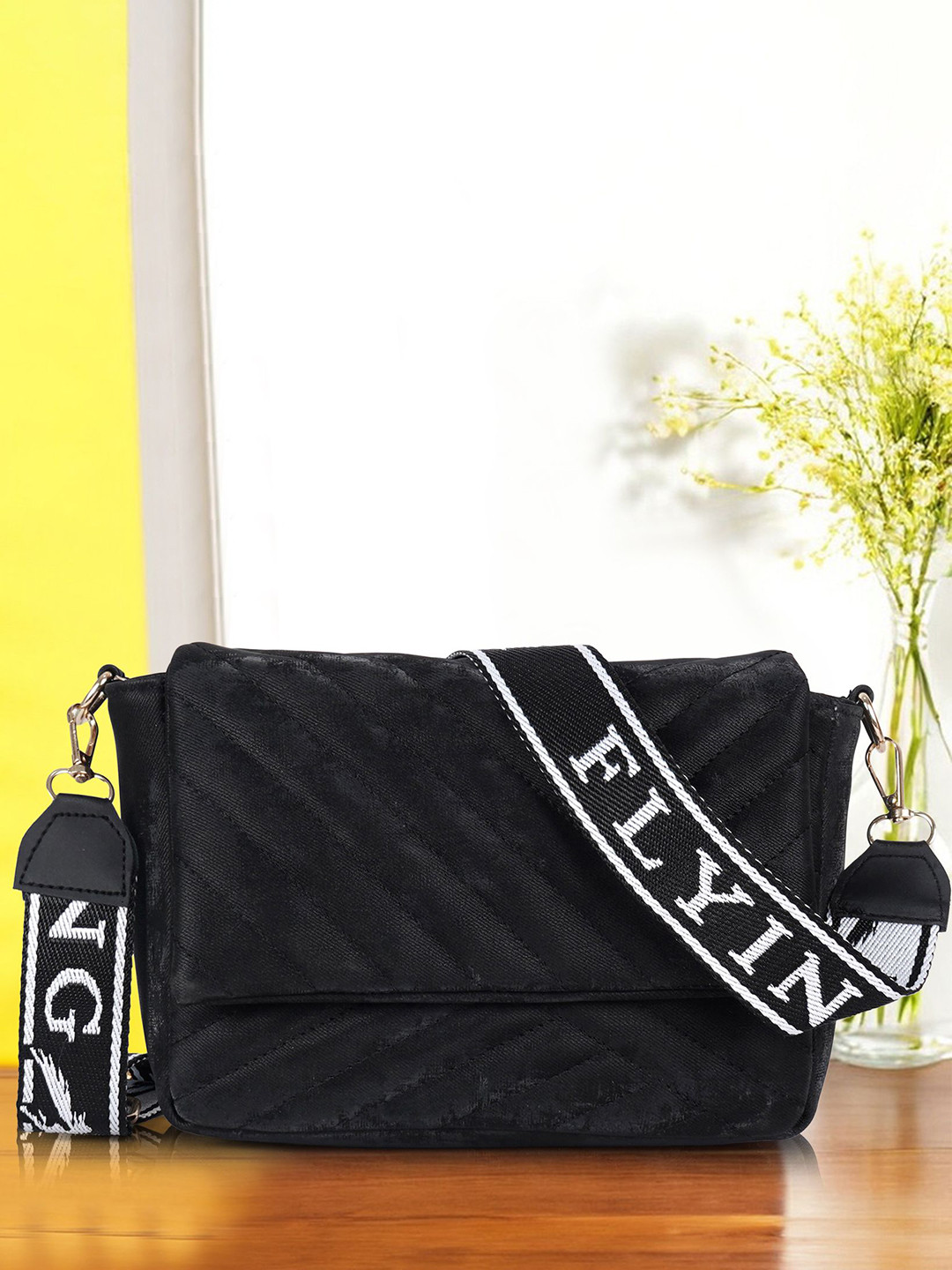 LUNA & SOL Crossbody Quilted Sling Bag