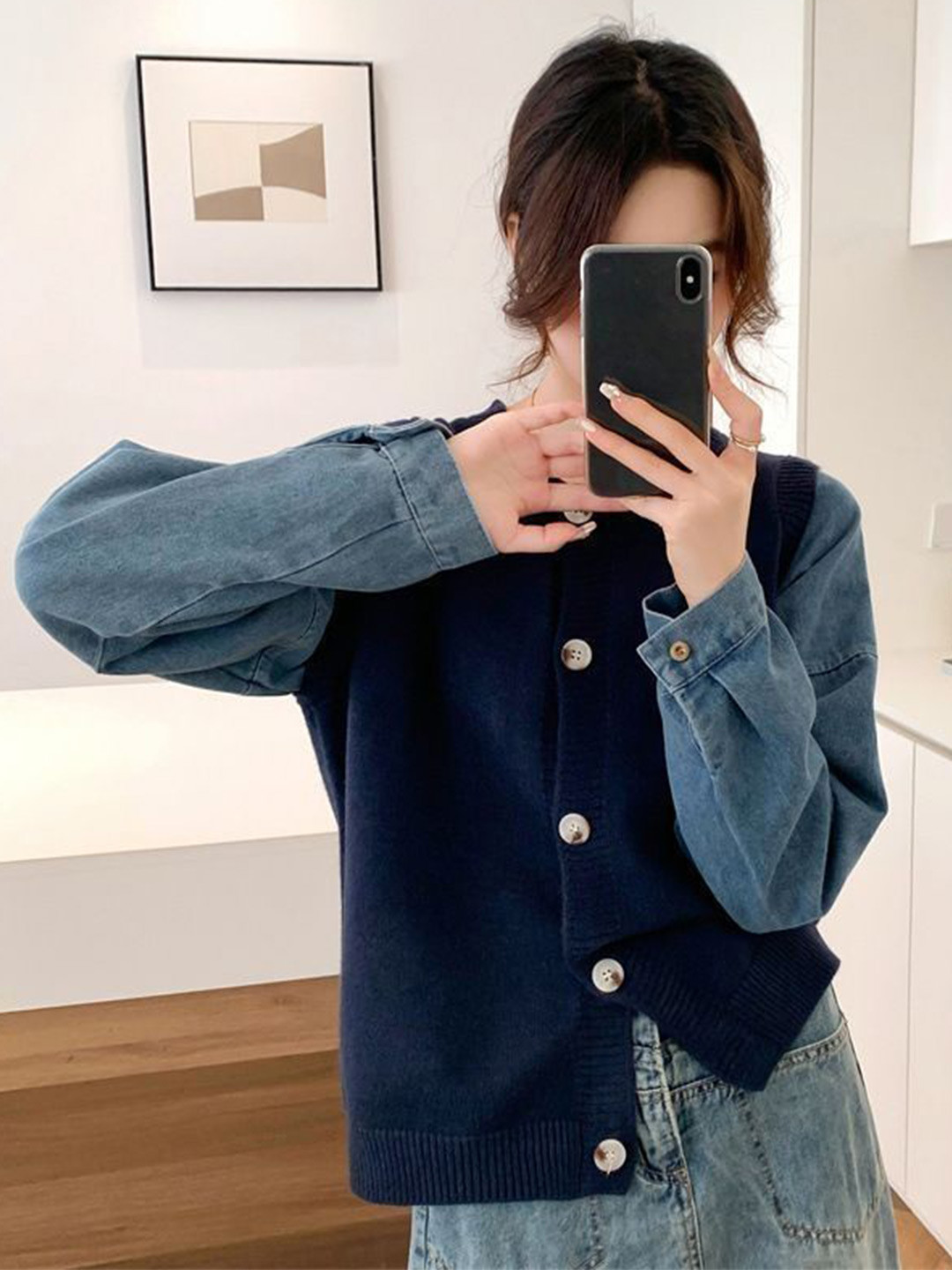 StyleCast Women Round Neck Sleeveless Cardigan Sweaters