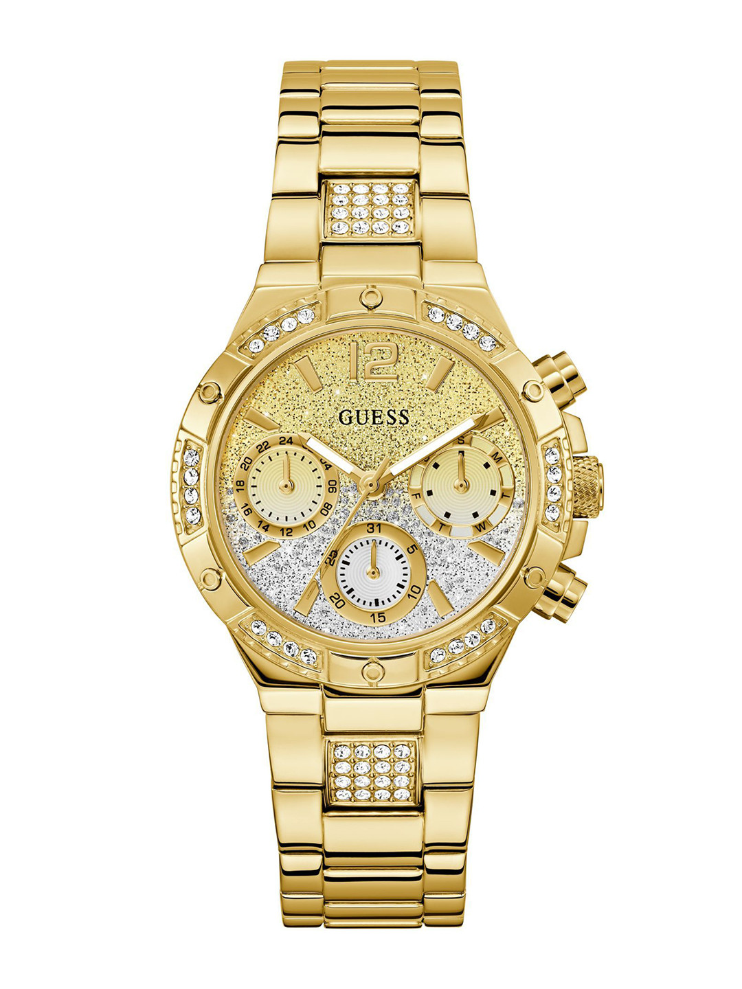 GUESS Harlow Women Embellished Stainless Steel Embellished Straps Analogue Watch GW0950L2