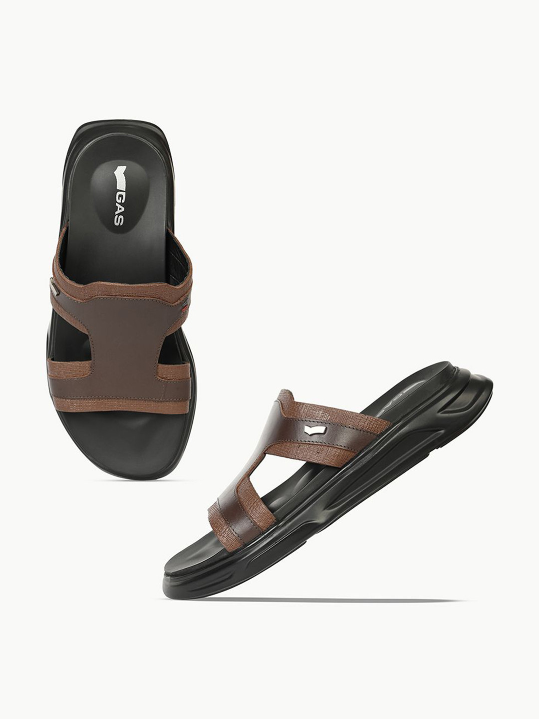 GAS Men Leather Comfort Sandals