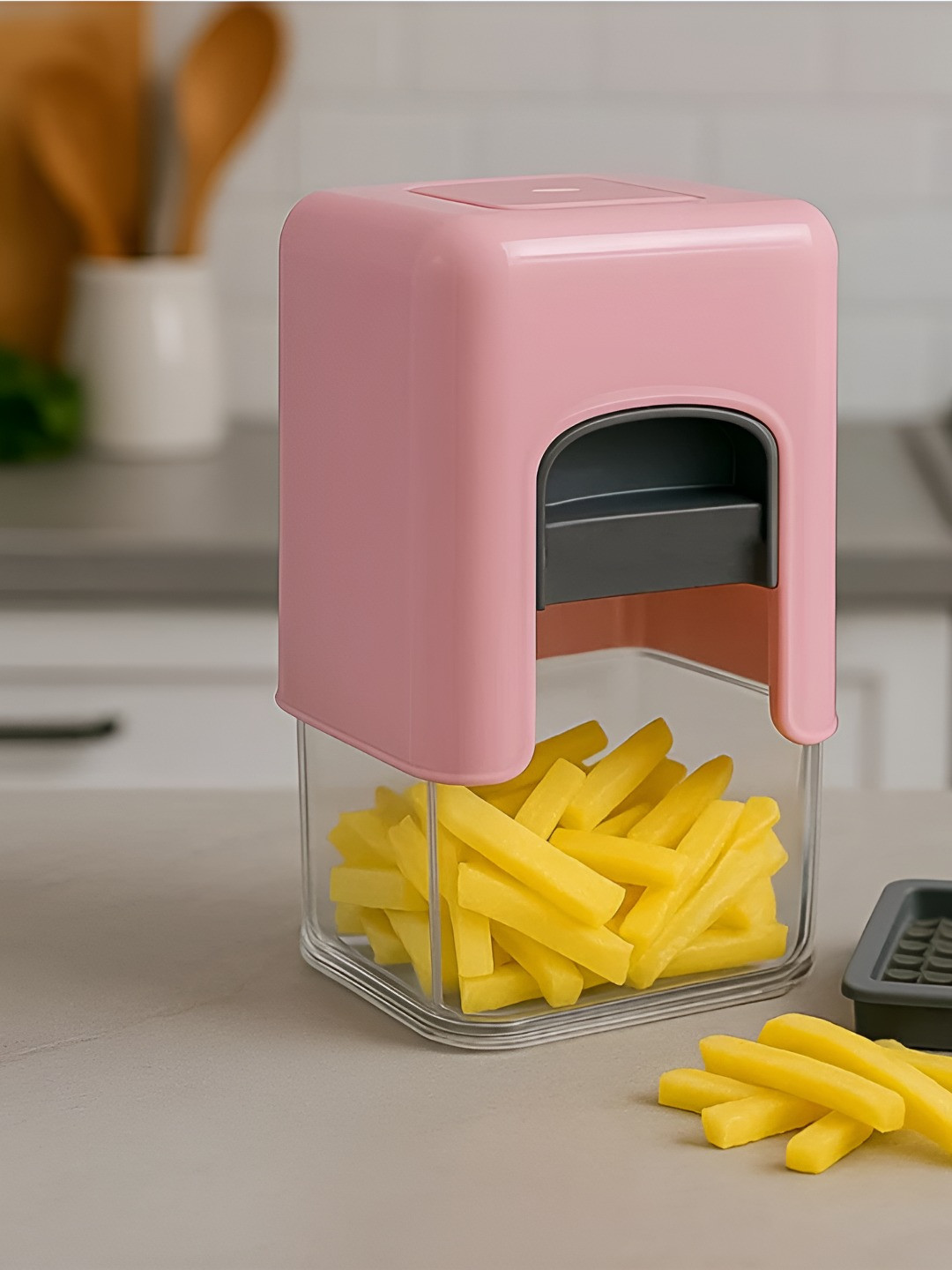 DeoDap All-in-OnePlastic Potato Slicer