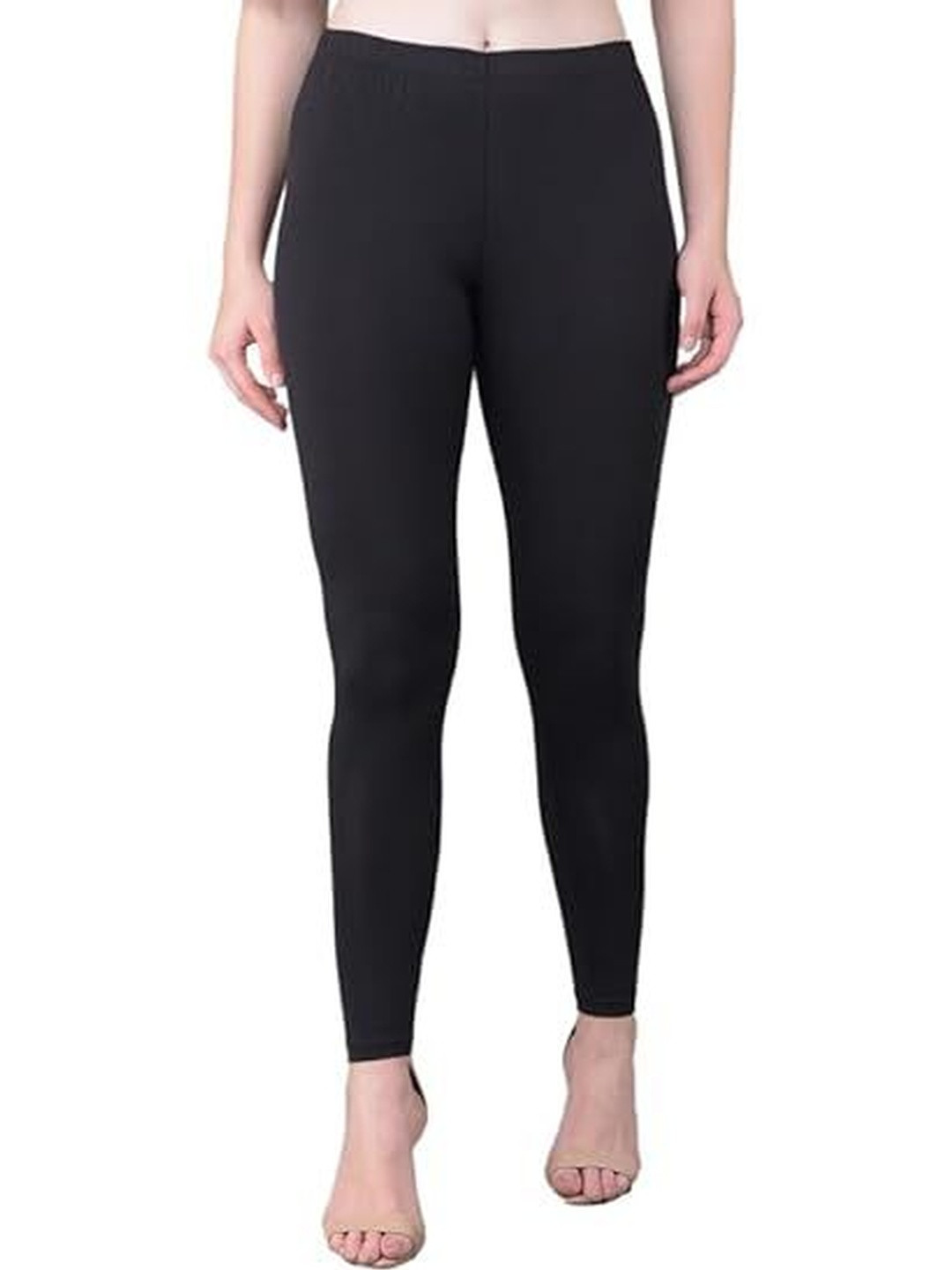 Ladybite Women Mid-Rise 4 Way Stretchable Ultra Soft Lightweight Ankle-Length Leggings