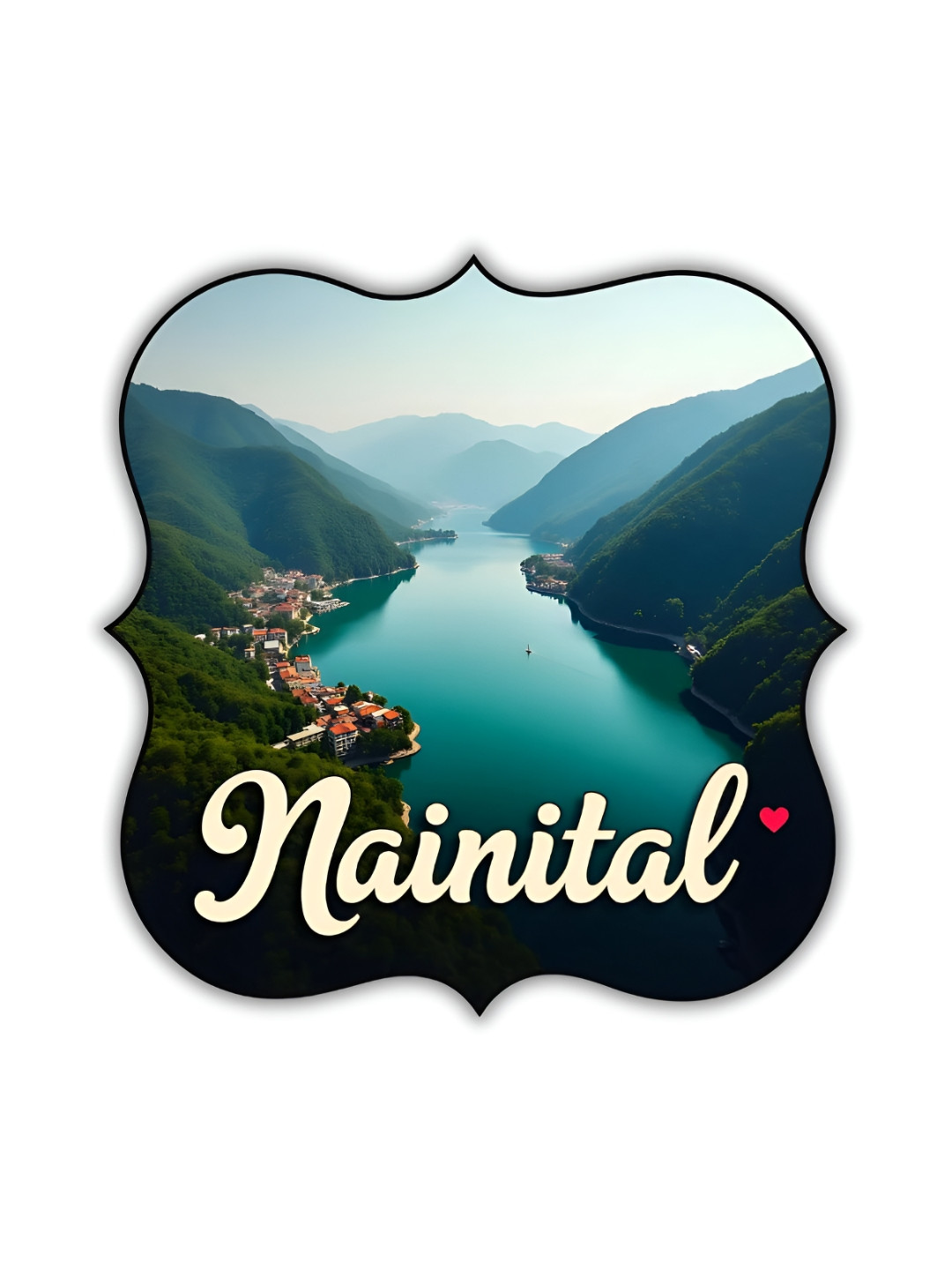 GIFTODAY Blue Nainital Printed Fridge Magnet