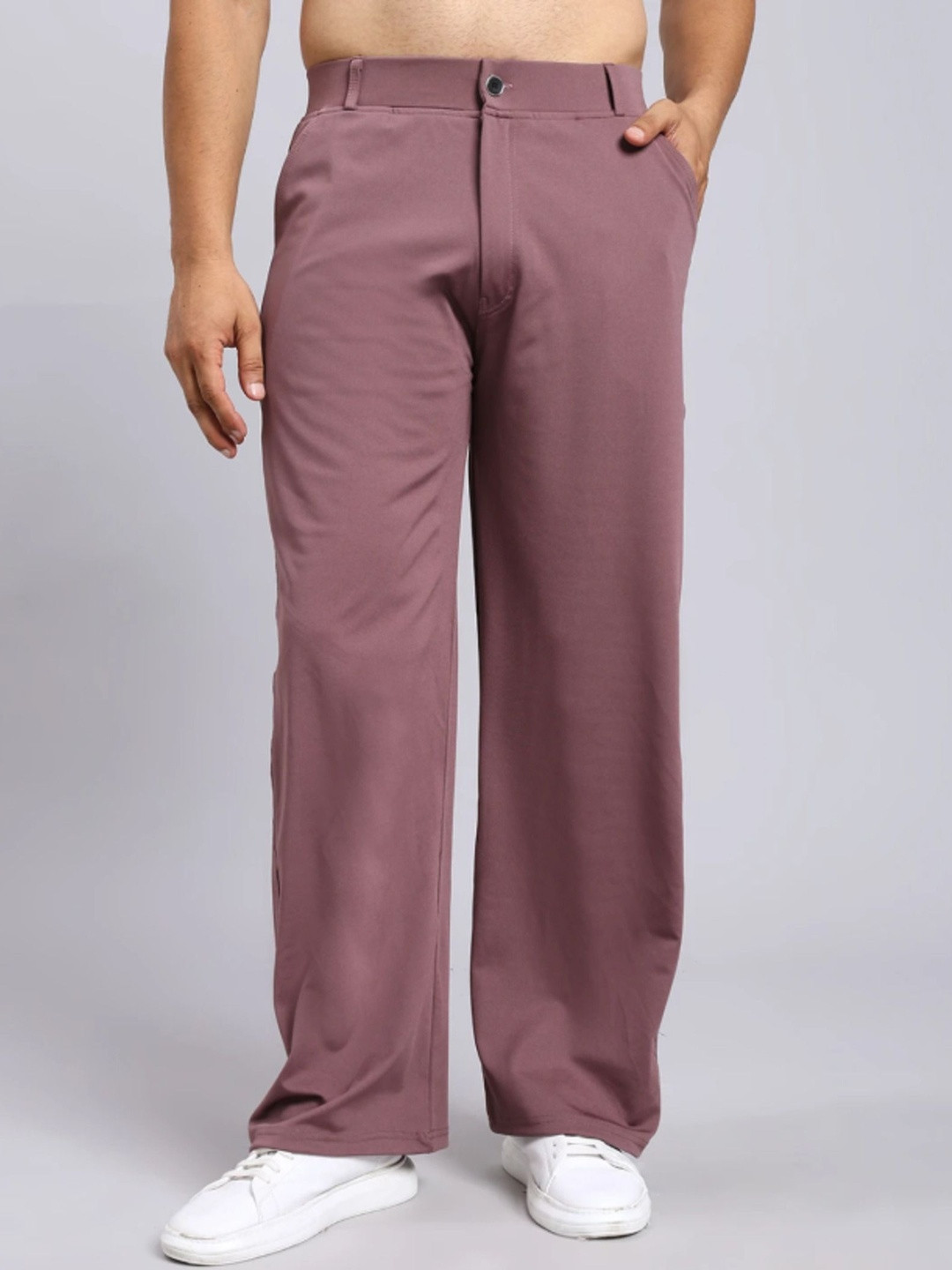 Veltick Men Solid Baggy Fit Plain Regular Trousers