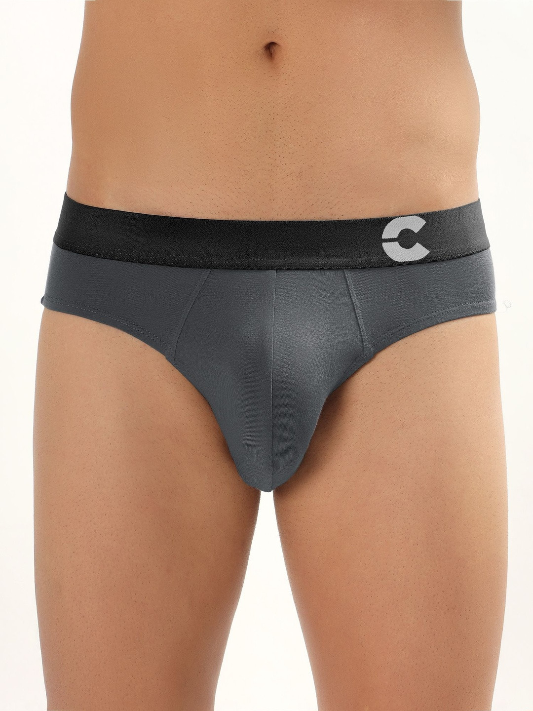 FREECULTR Men Pack Of 3 C-Logo Solid Mid-Rise Briefs