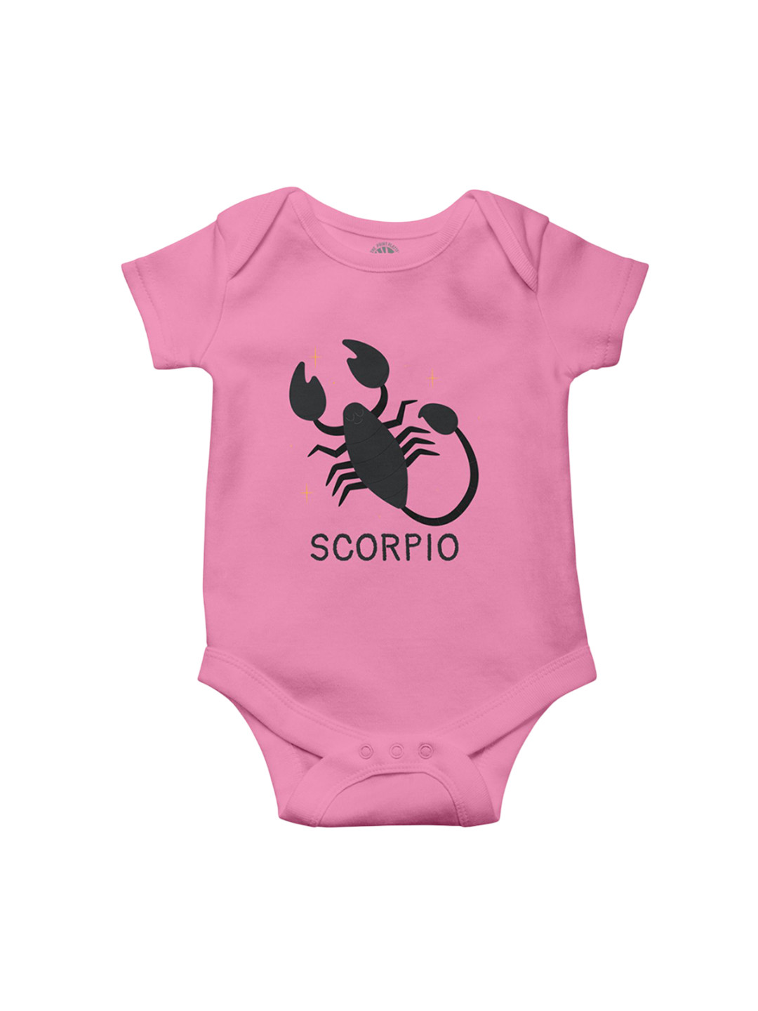 THE PRINT PLATTER Kids Scorpio Printed Cotton Envelope Neck Ultra Bio Wash Bodysuit