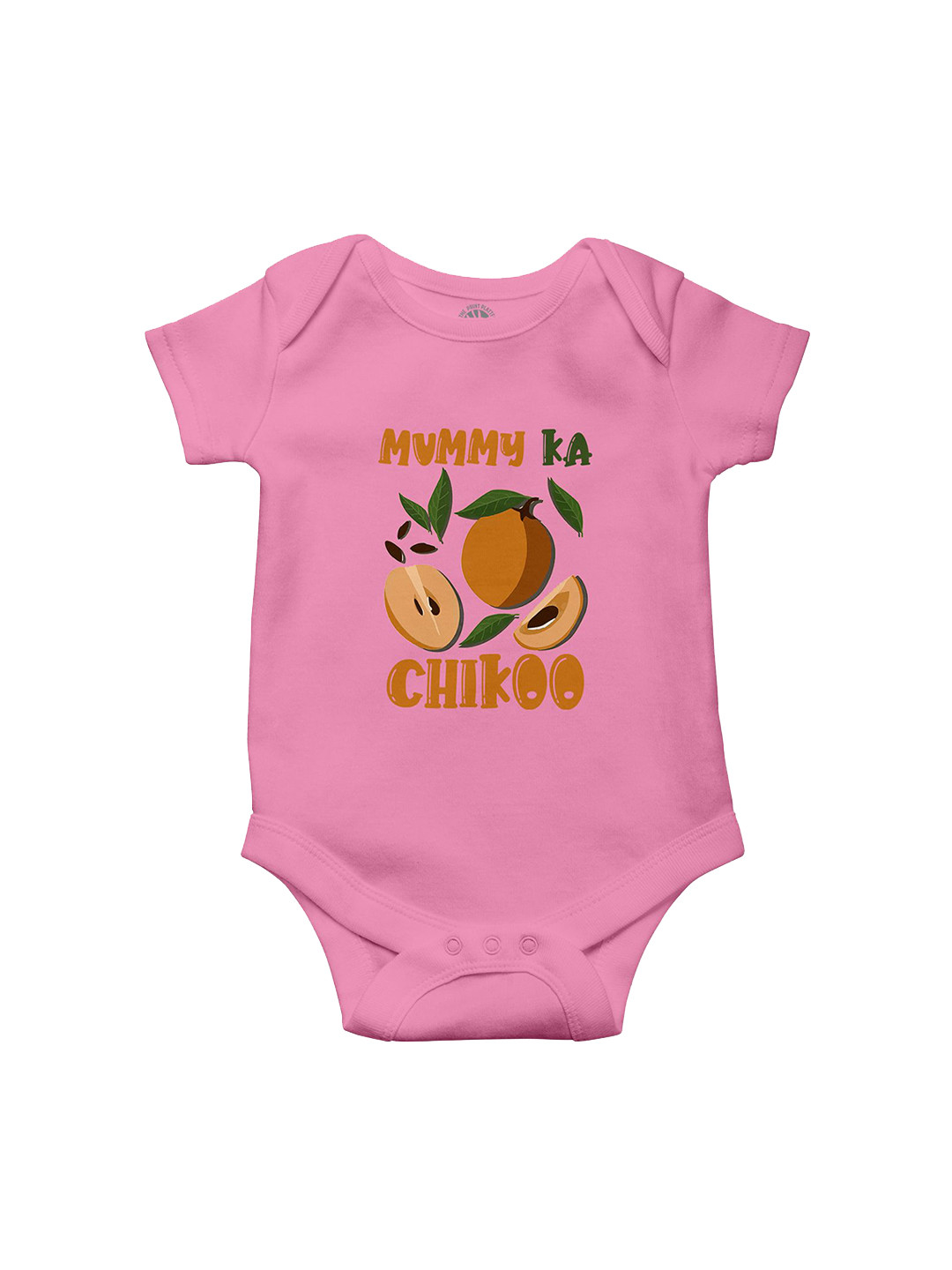 THE PRINT PLATTER Infants Mummy Ka Chikoo Printed Envelope Neck Cotton Bodysuit