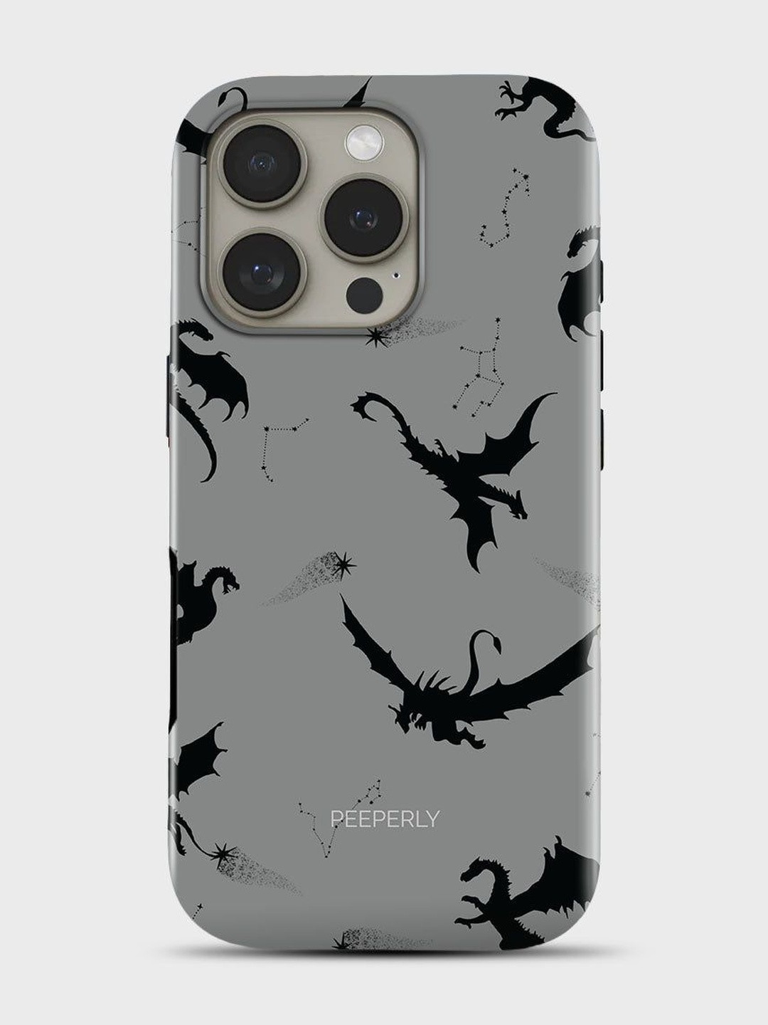 PEEPERLY Women Draco Graphic Printed Impact Resistant iPhone 13 Pro Crystal Back Case