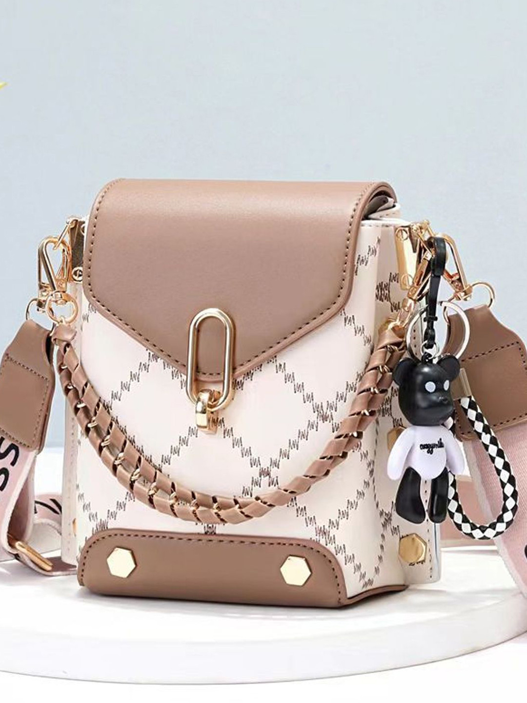 StyleCast Textured Bucket Sling Bag