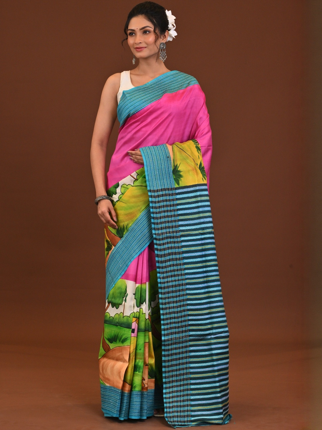 RAM SHYAM collection Solid Saree
