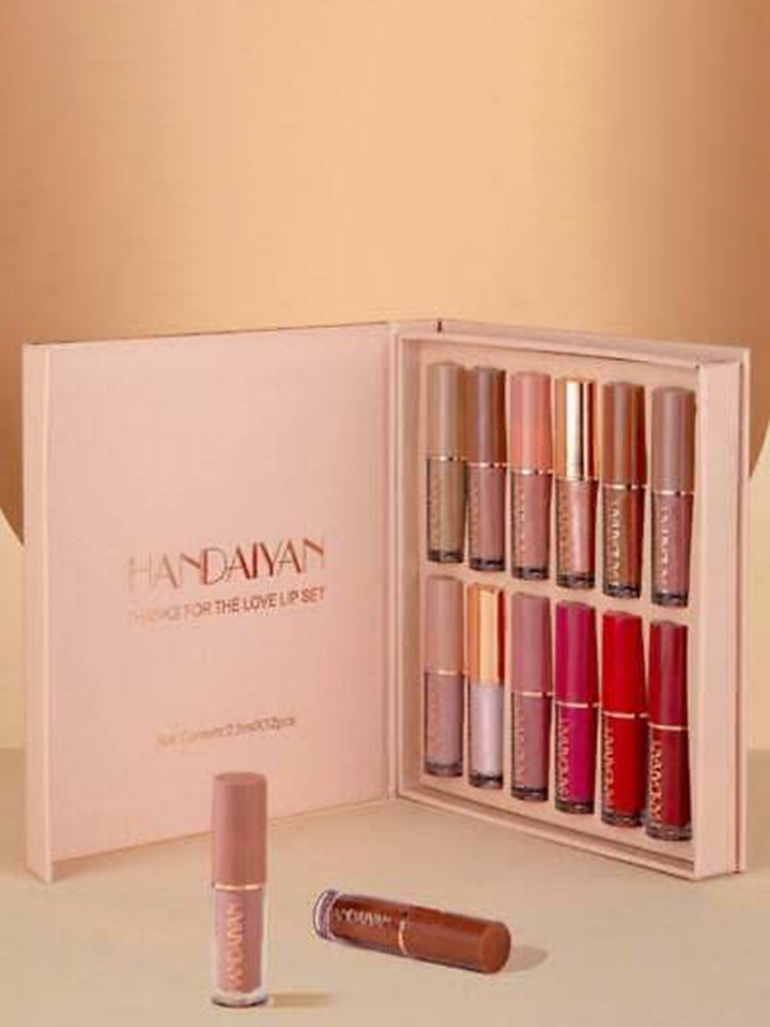 Viredenterprise Set Of 12 Waterproof Mini Liquid Lipstick- #01-#02-#03-#04- #05- #06- #07