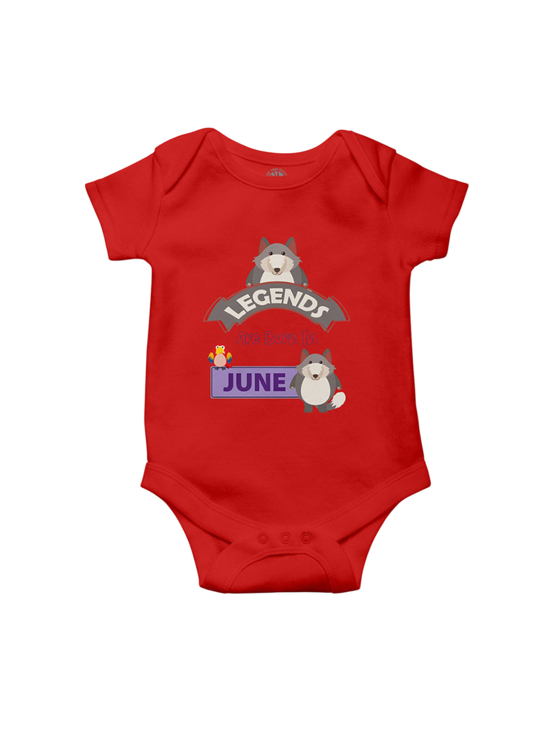 THE PRINT PLATTER Infants Legends In June Printed Cotton Bodysuit