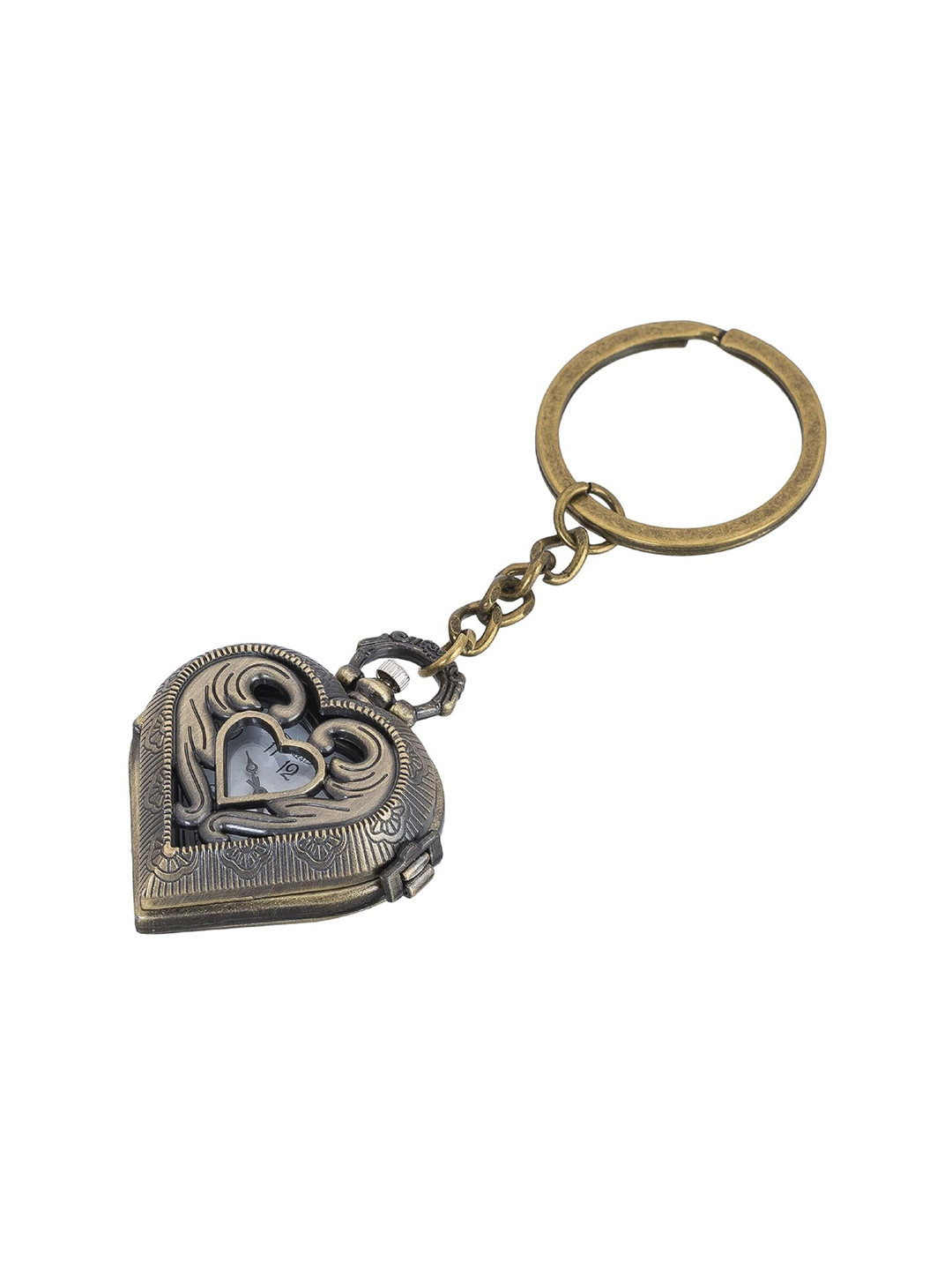 AUGEN Textured Heart Retro Key Chain