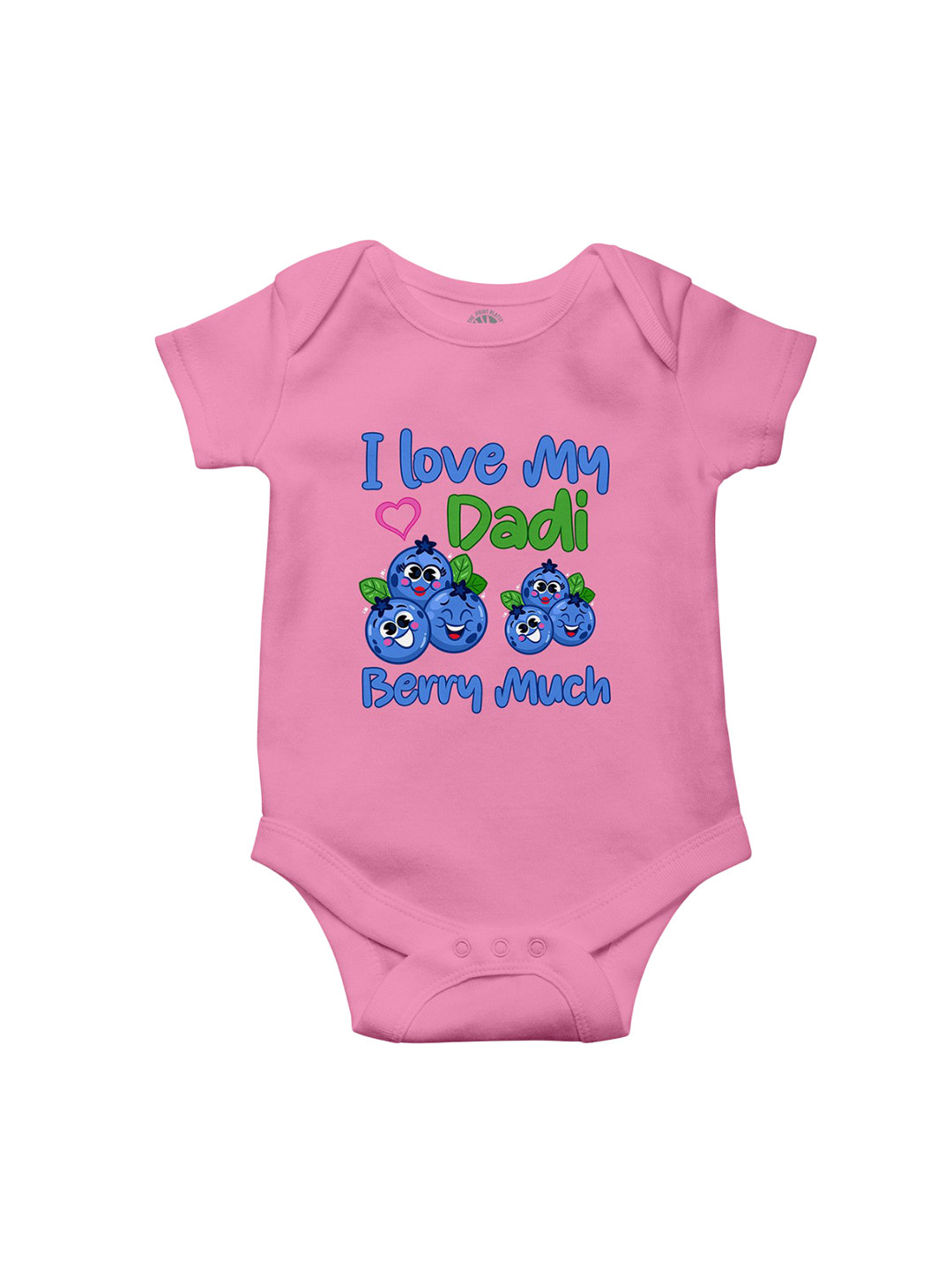 THE PRINT PLATTER Kids I Love My Dadi Printed Cotton Envelope Neck Bodysuit