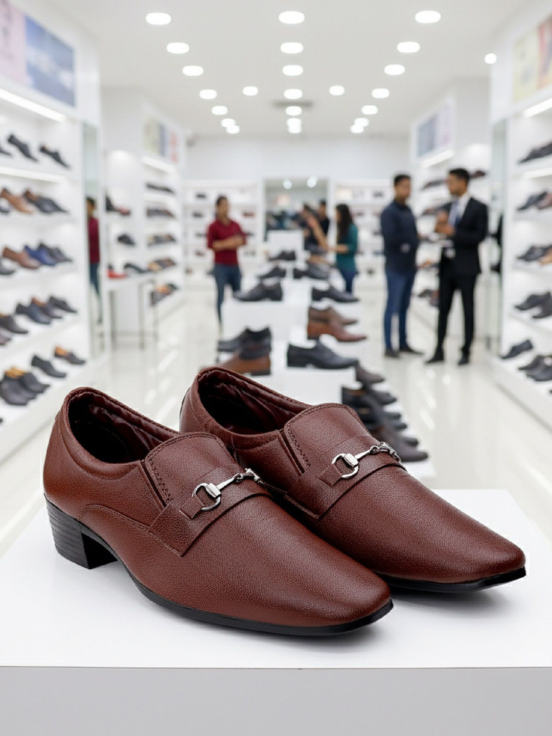 Bxxy Men Formal Mocassin Slip-on Buckle Shoes