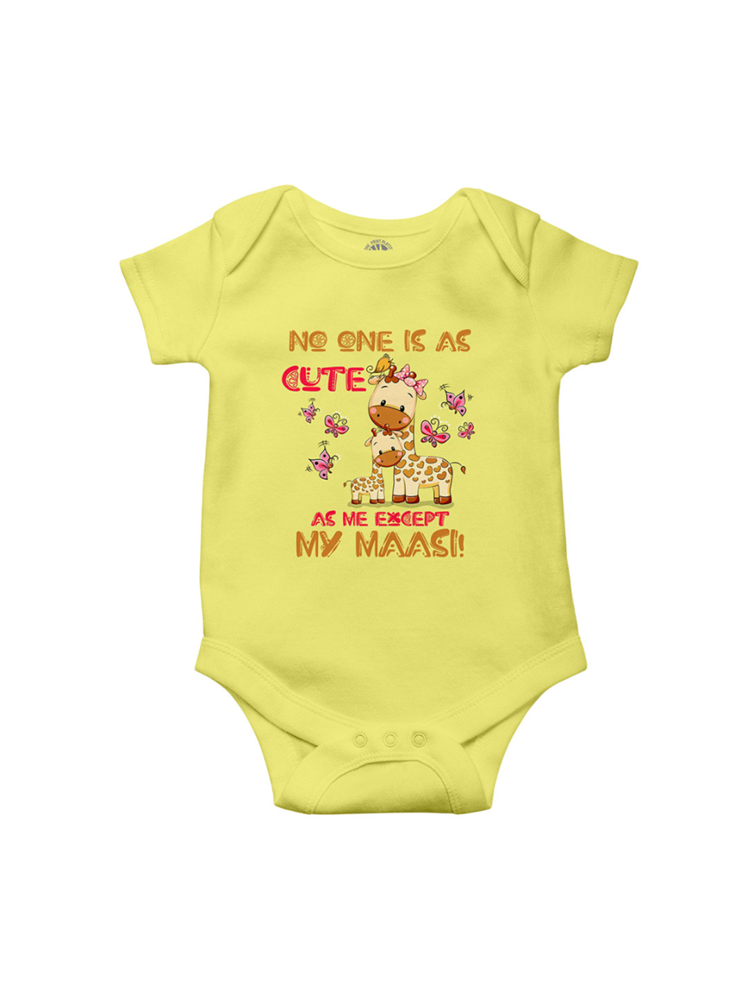THE PRINT PLATTER Kids Printed Ultra bio wash with Envelope Neck Cotton Bodysuit